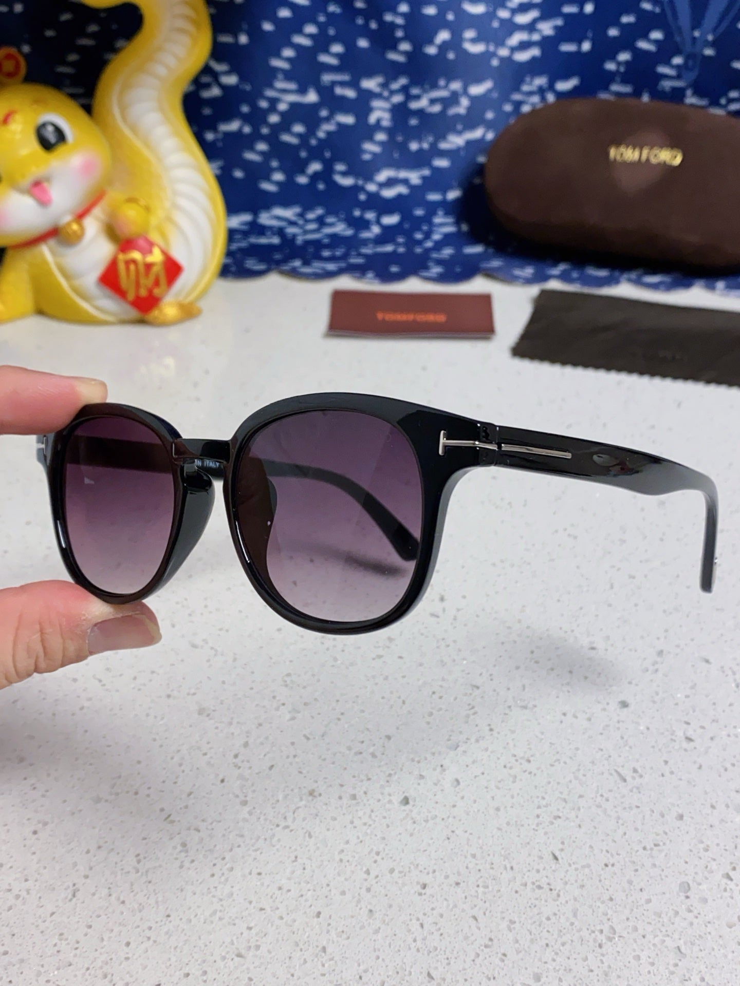 Tom Ford Square Silver Lens Sunglasses for Men & Women - detail image 6