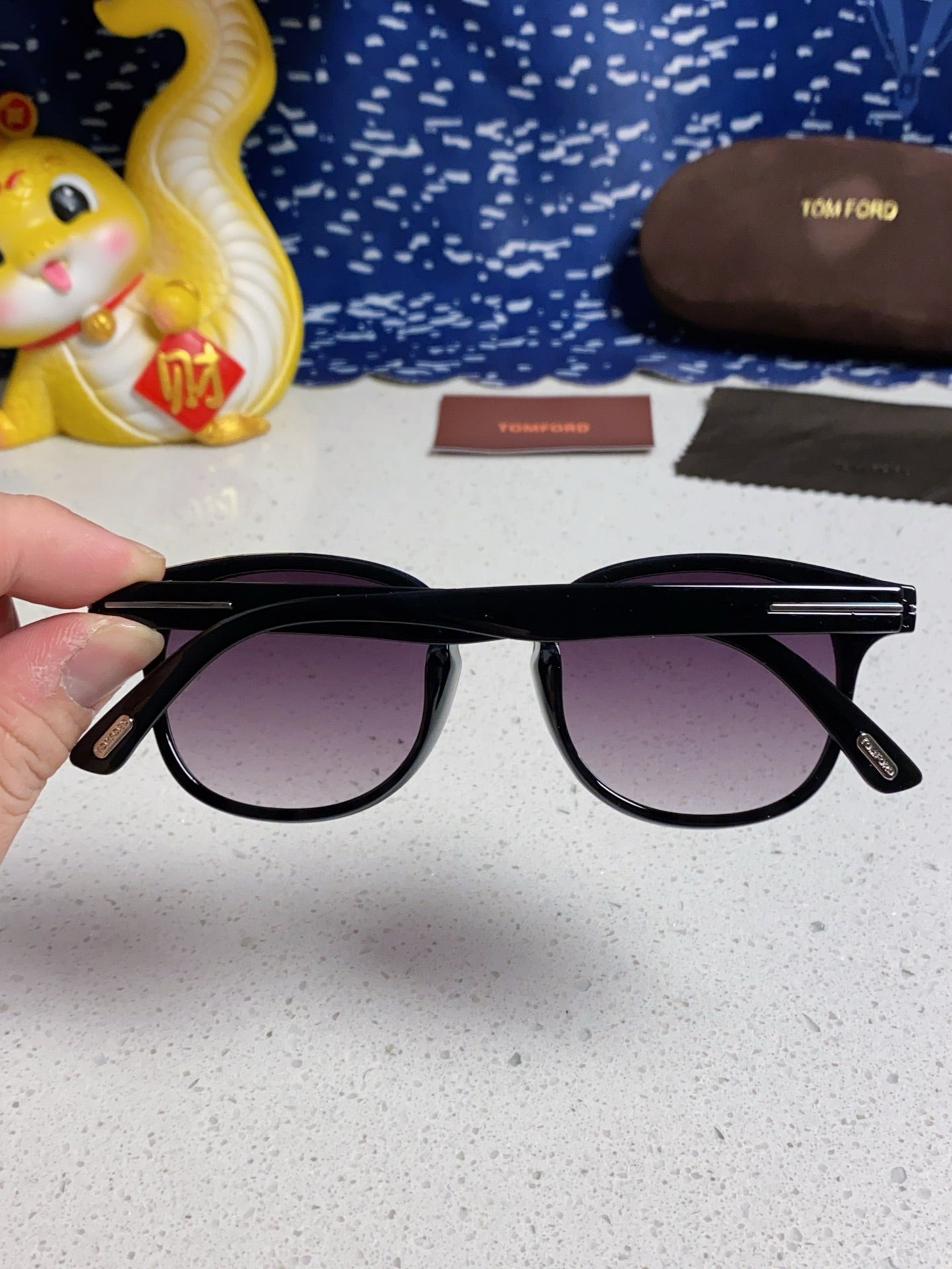 Tom Ford Square Silver Lens Sunglasses for Men & Women - detail image 5