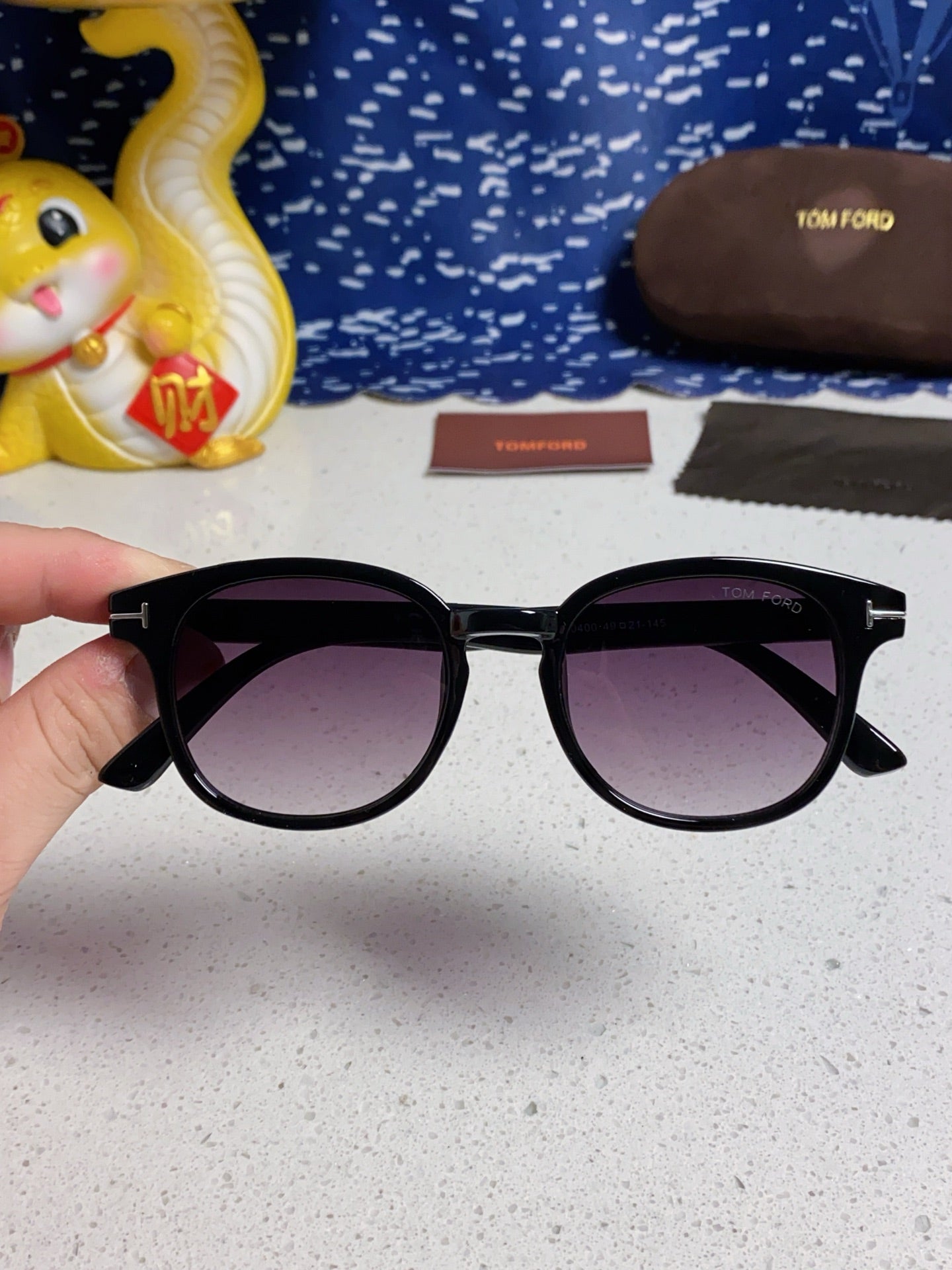 Tom Ford Square Silver Lens Sunglasses for Men & Women - detail image 4