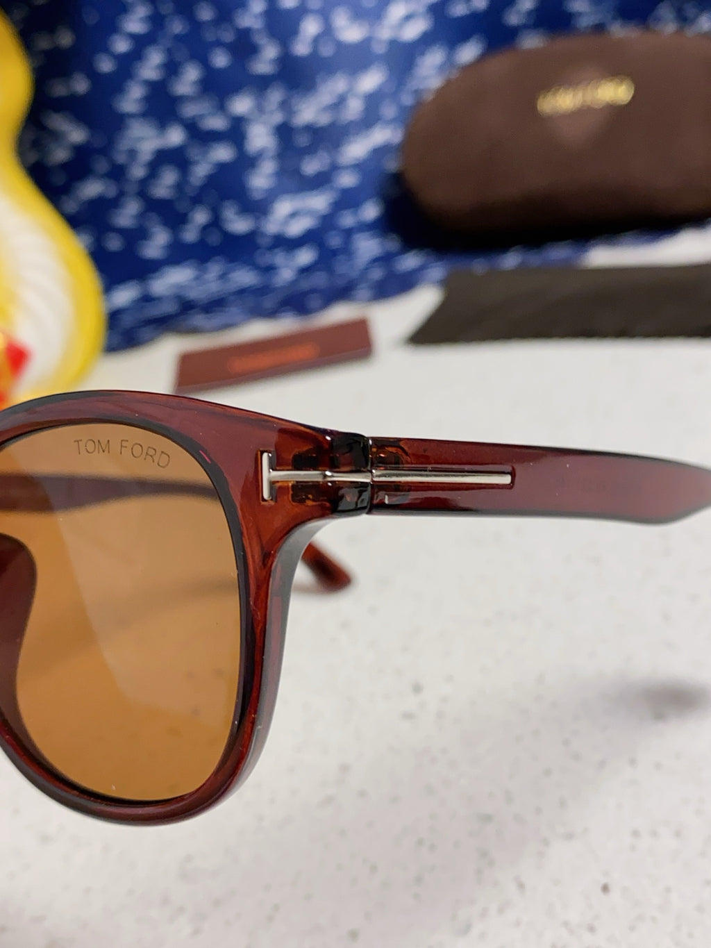 Tom Ford Square Brown Lens Sunglasses for Men & Women - detail image 7