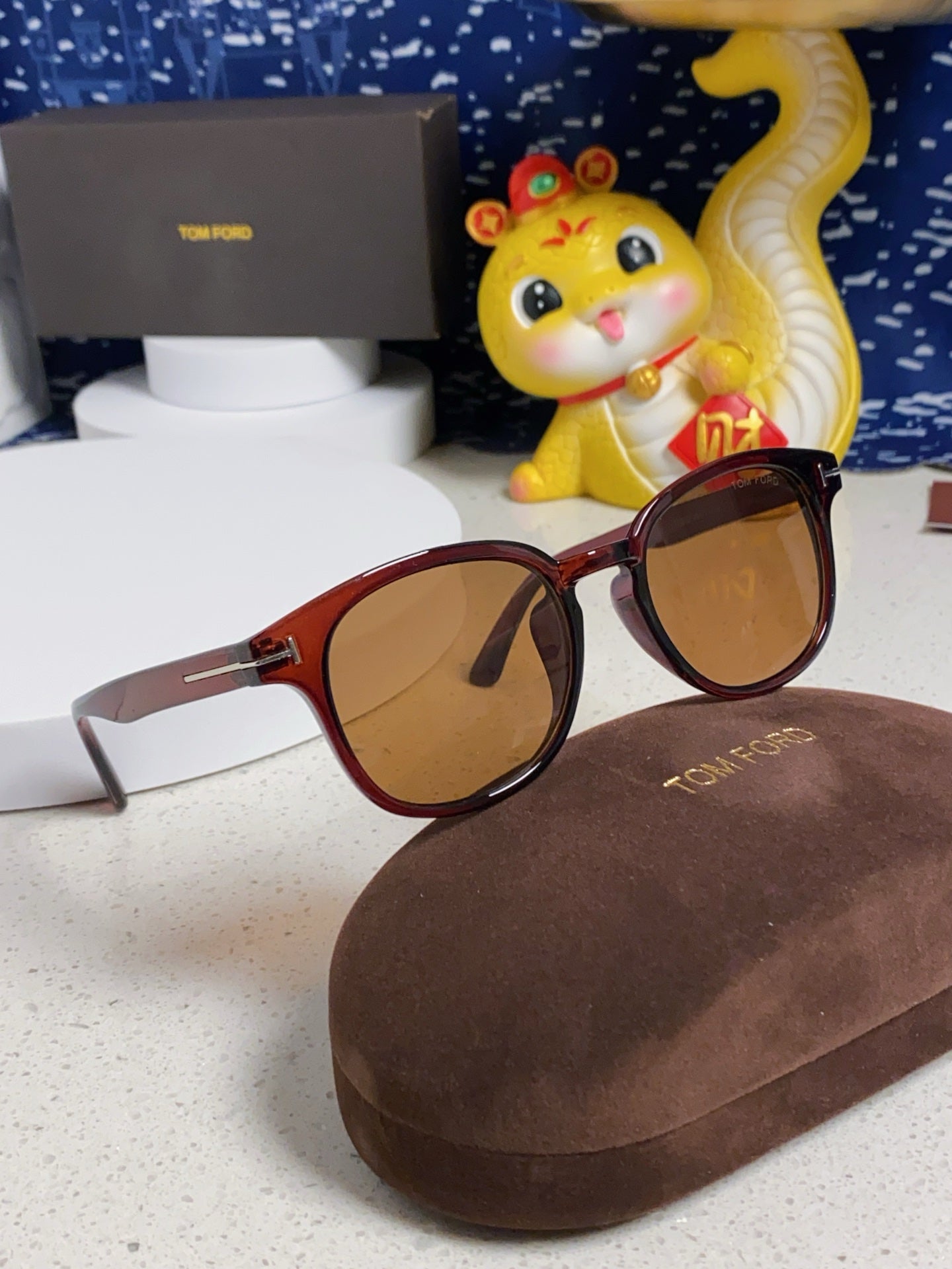 Tom Ford Square Brown Lens Sunglasses for Men & Women - detail image 10