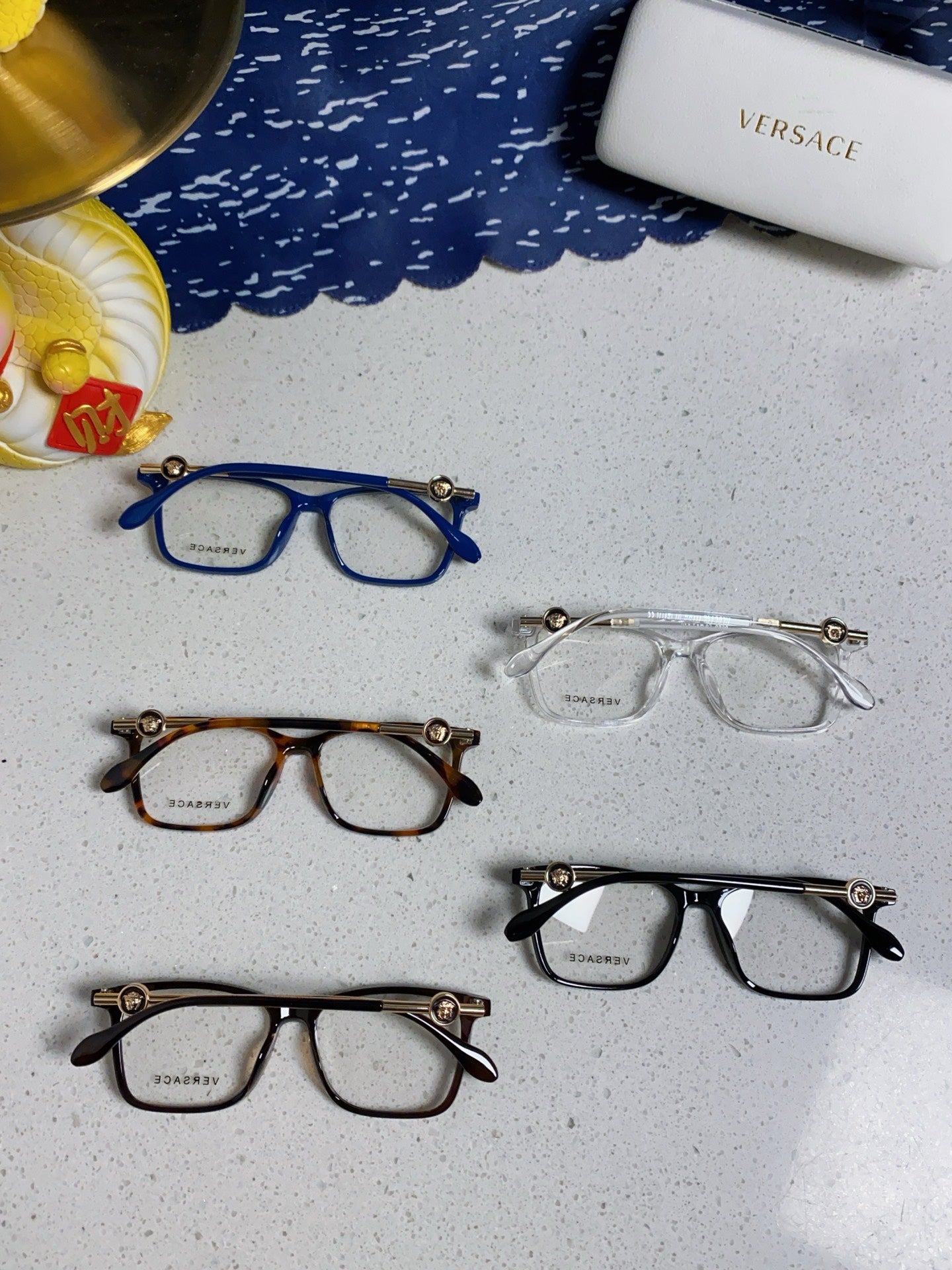 Versace Square Silver Lens Sunglasses for Men & Women - detail image 11