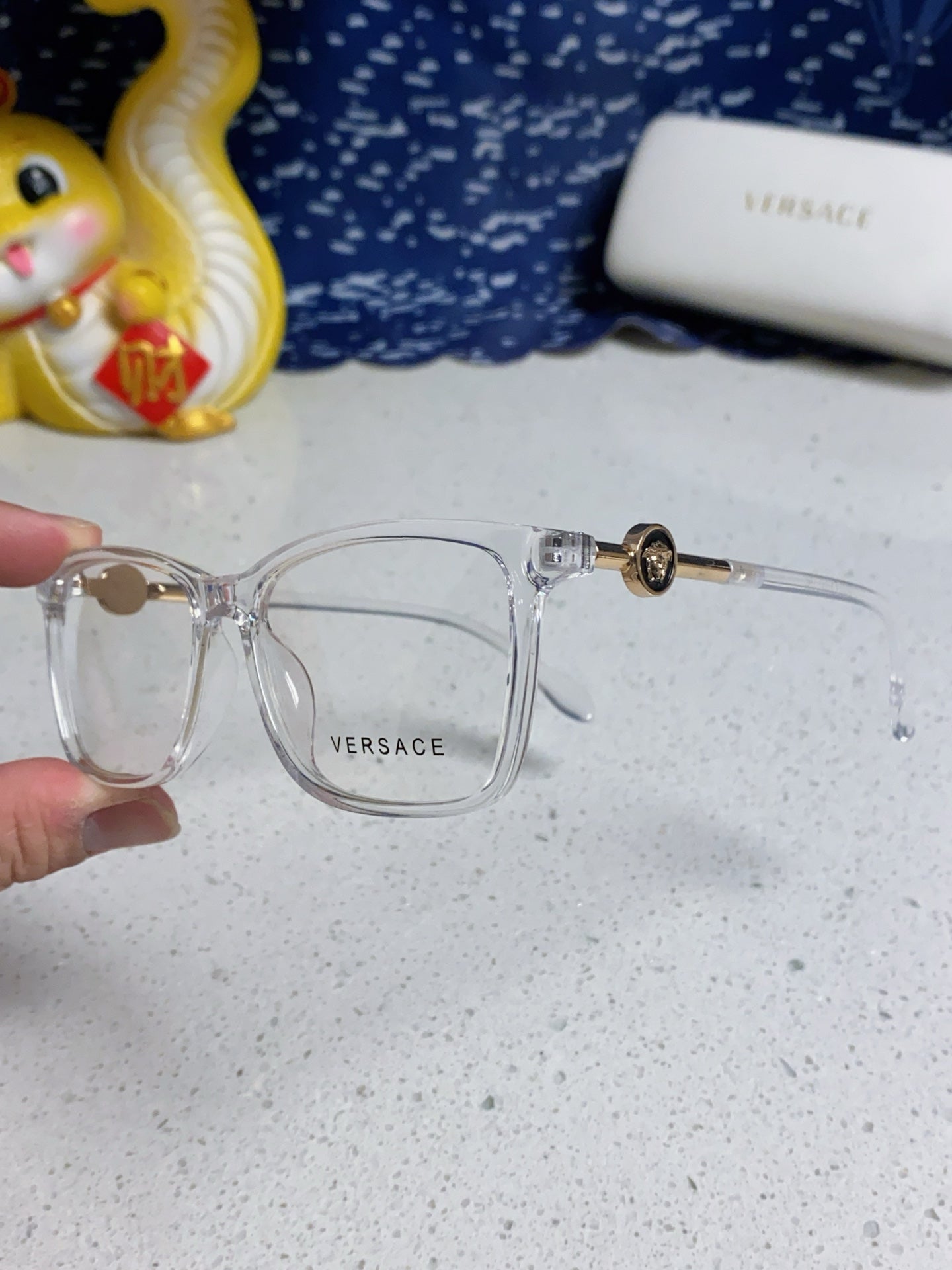 Versace Square Silver Lens Sunglasses for Men & Women - 449890 - detail image 6