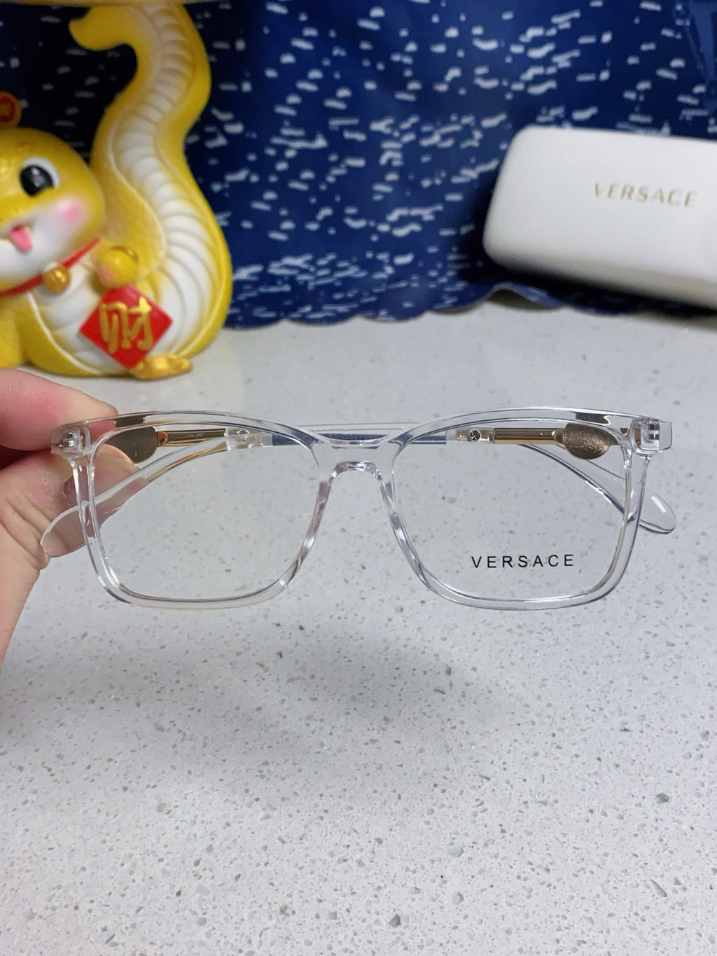 Versace Square Silver Lens Sunglasses for Men & Women - 449890 - detail image 4