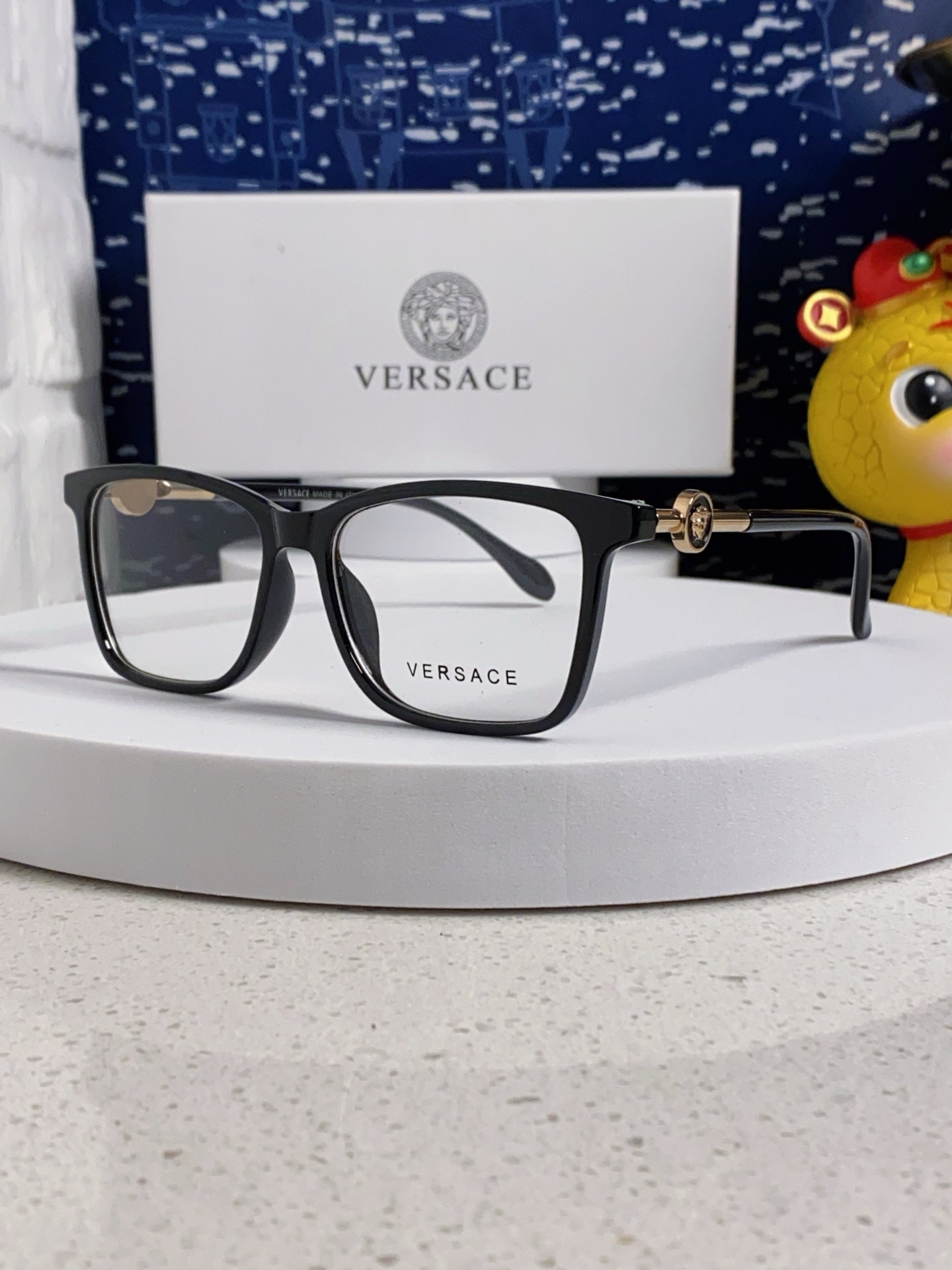 Versace Square Silver Lens Sunglasses for Men & Women
