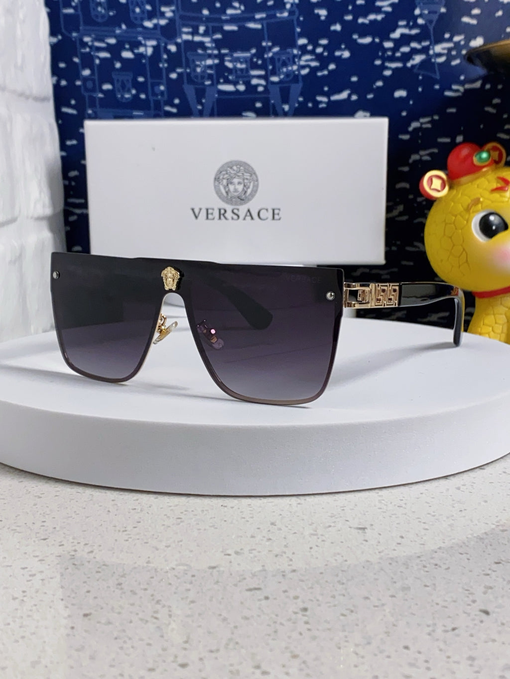 Versace Fashion Silver Lens Sunglasses for Men & Women - 449886