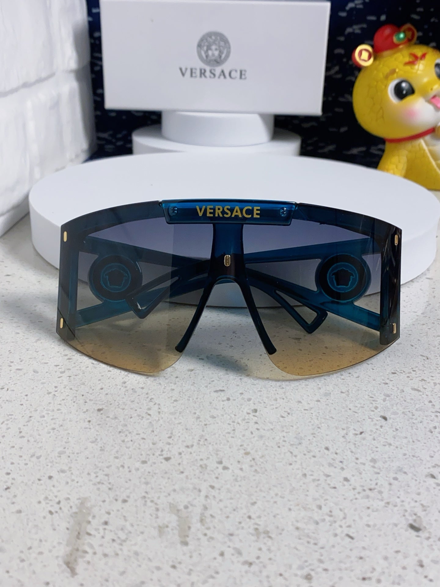 Versace Oversized Silver Lens Sunglasses for Men & Women - 449880 - detail image 8