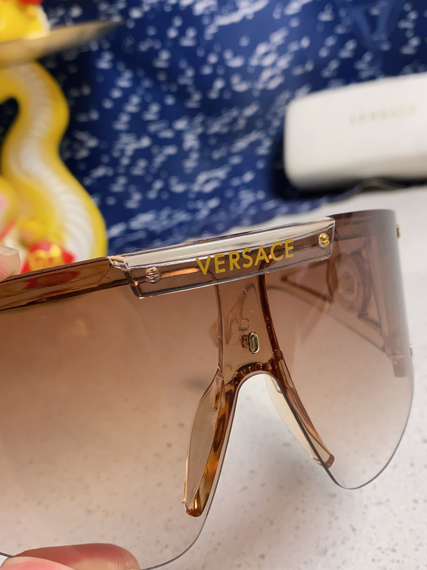 Versace Oversized Brown Lens Sunglasses for Men & Women - 449881 - detail image 6