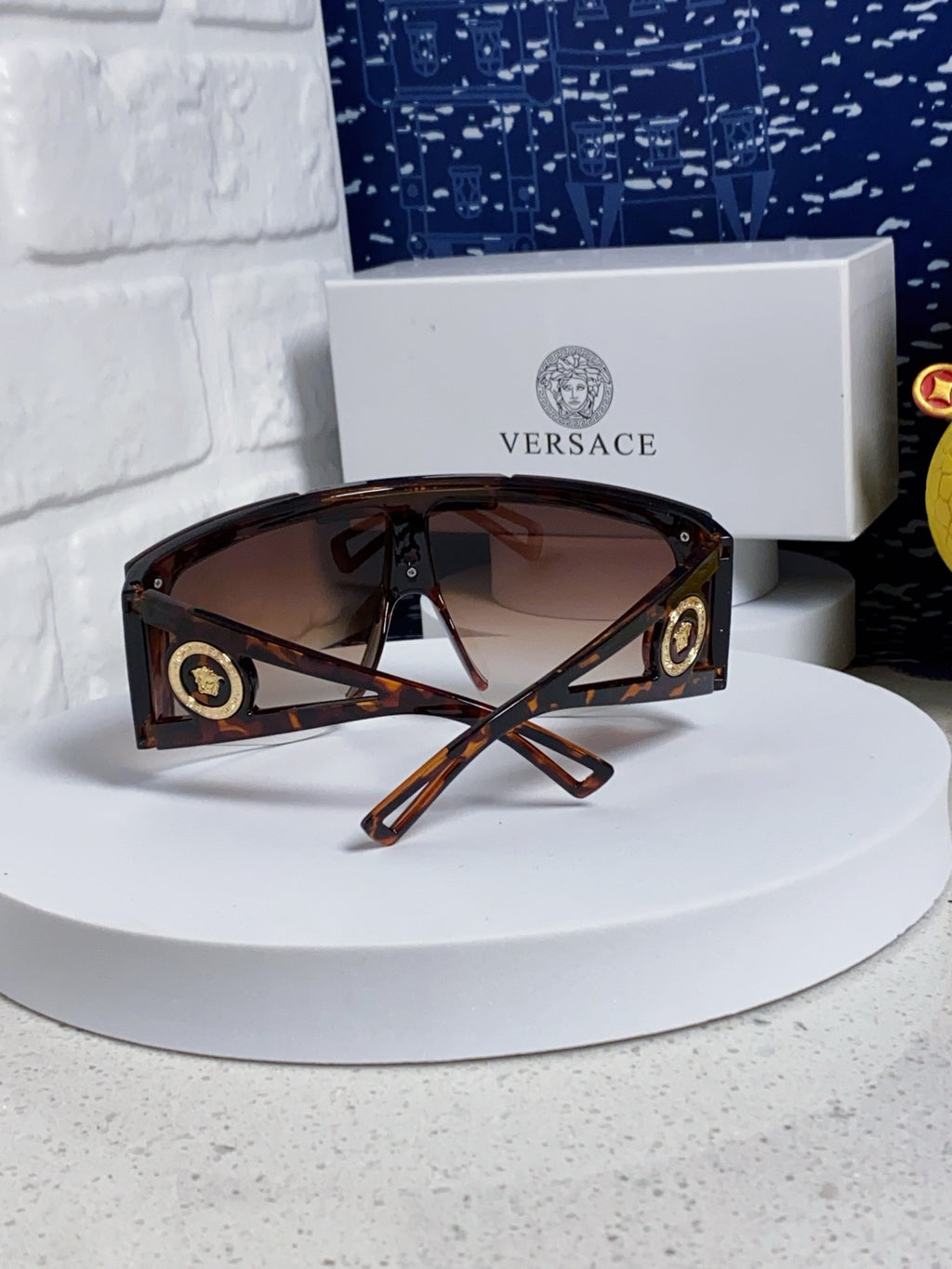 Versace Oversized Red Lens Sunglasses for Men & Women - 449882 - detail image 3