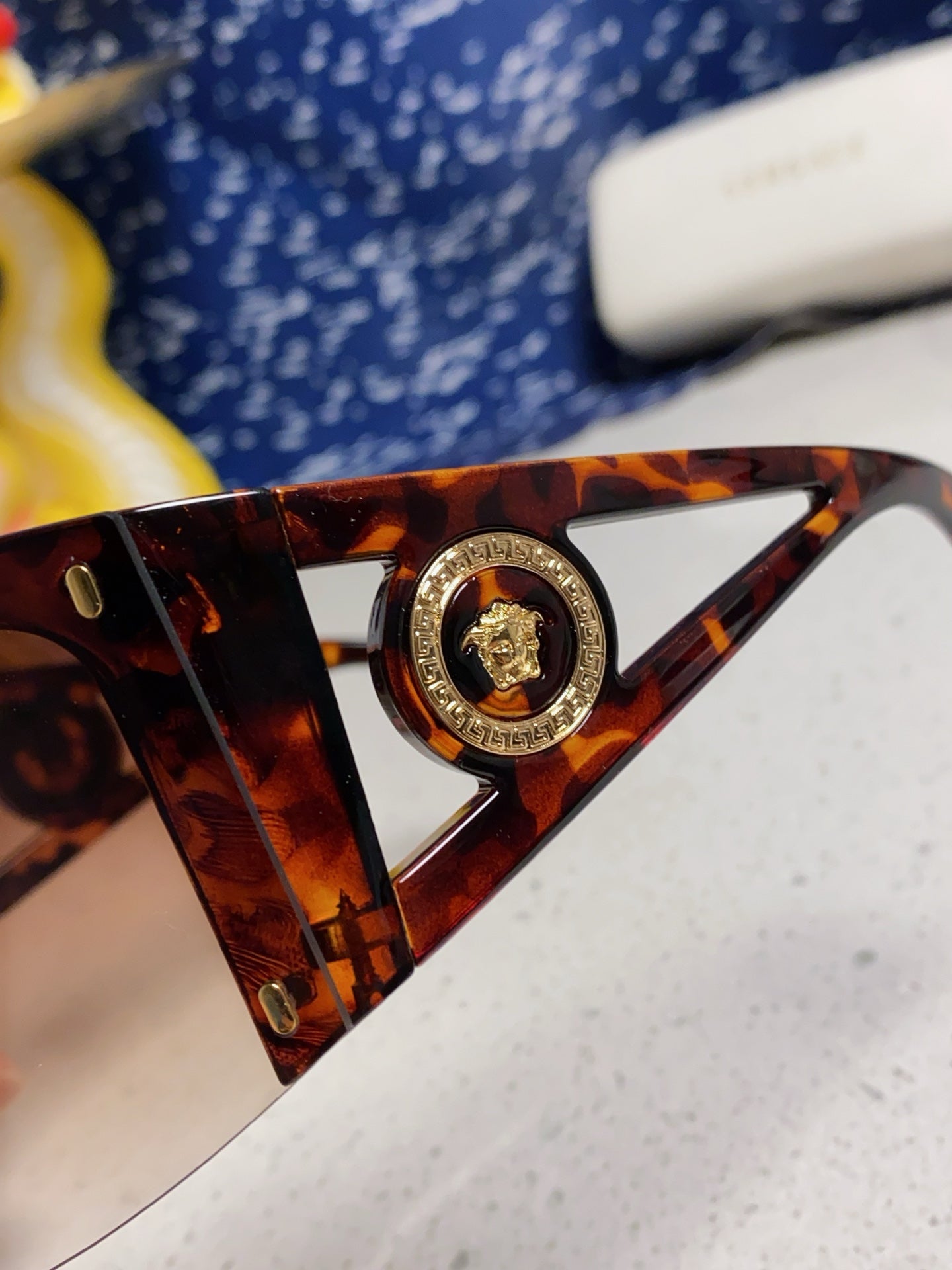 Versace Oversized Red Lens Sunglasses for Men & Women - 449882 - detail image 7