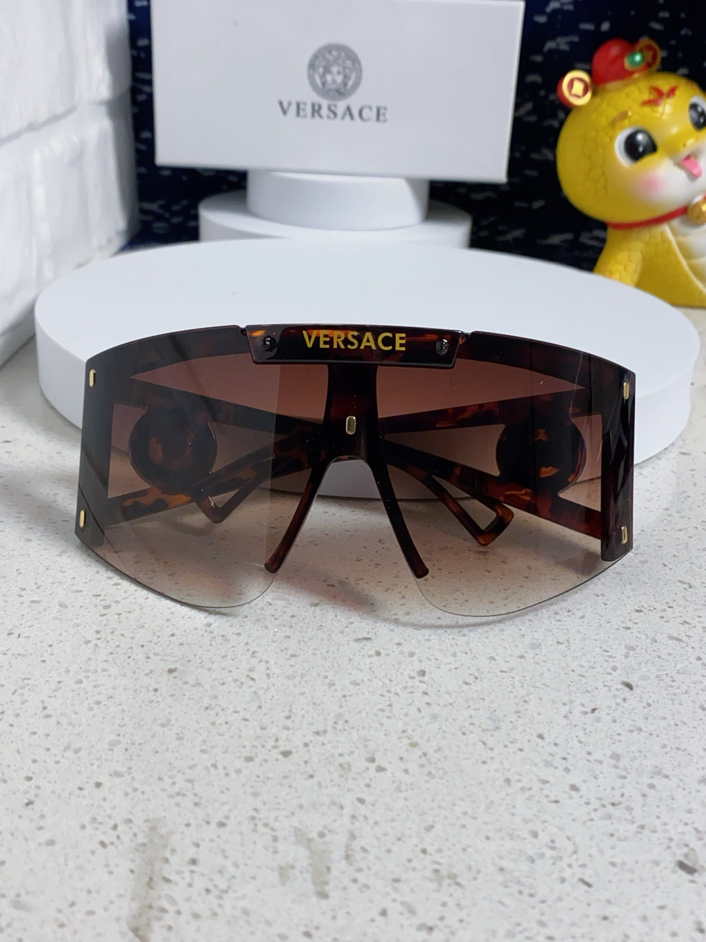 Versace Oversized Red Lens Sunglasses for Men & Women - 449882 - detail image 8