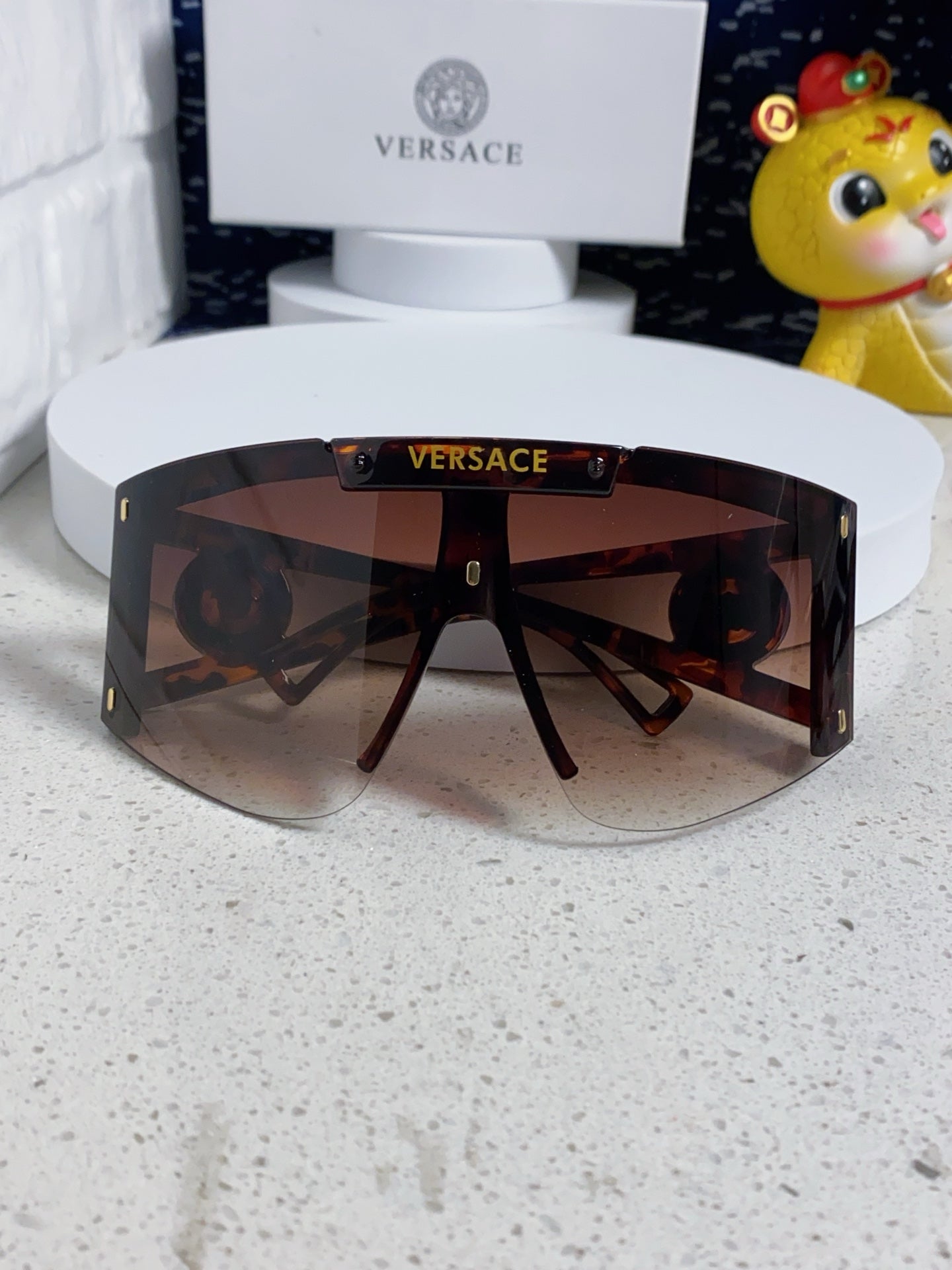 Versace Oversized Red Lens Sunglasses for Men & Women - 449882 - detail image 8