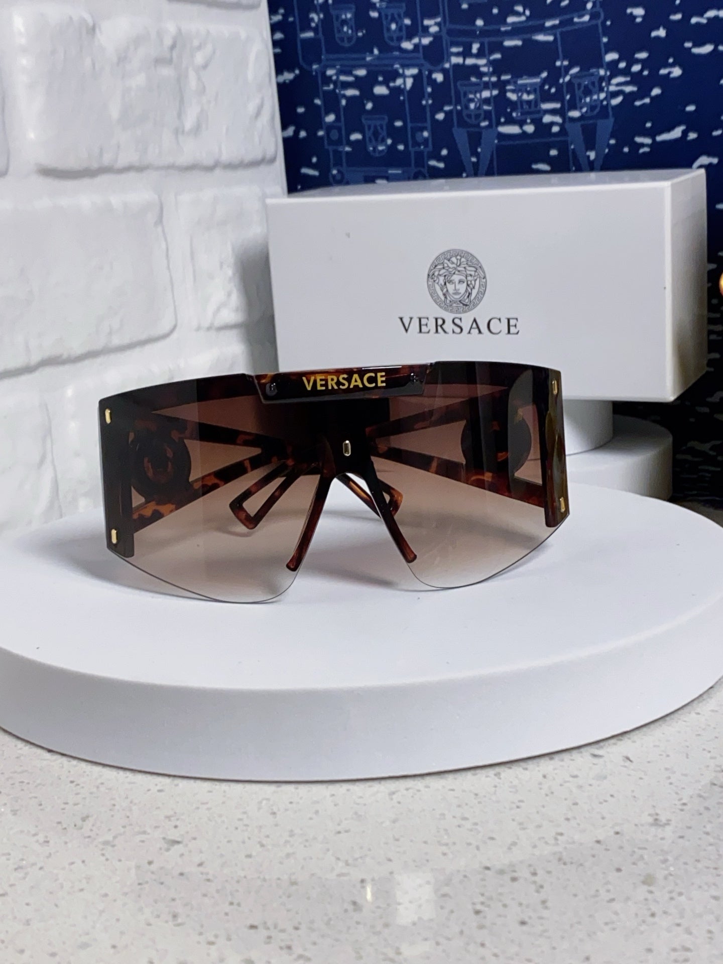 Versace Oversized Red Lens Sunglasses for Men & Women - 449882 - detail image 2