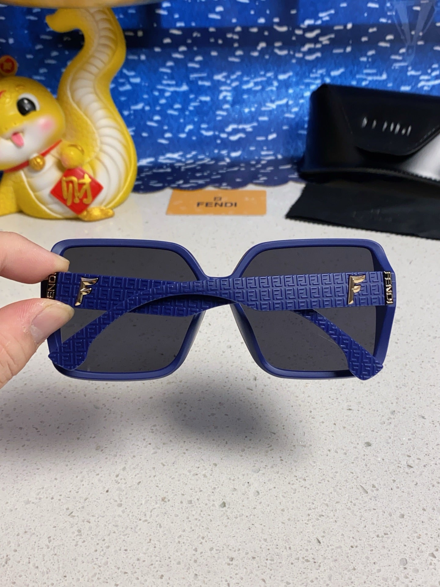 Fendi Oversized Black Lens Sunglasses for Women - 466191 - detail image 5
