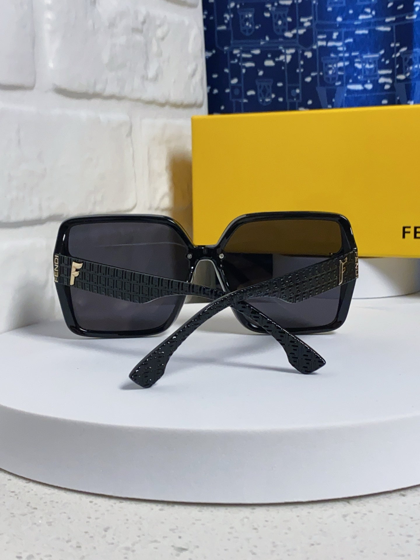 Fendi Oversized Black Lens Sunglasses for Women - detail image 3