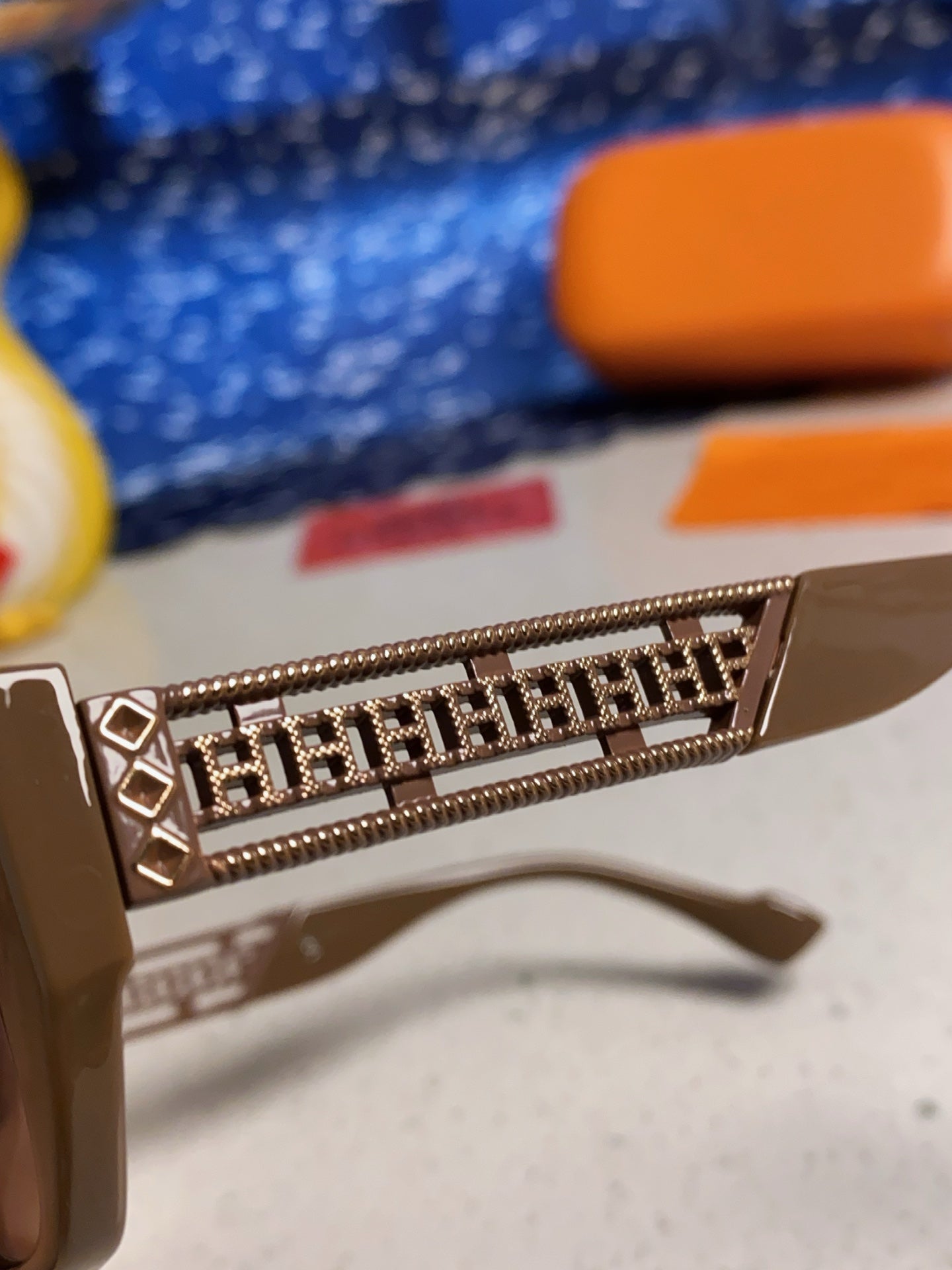 Hermès Polarized Cat-Eye Silver Lens Sunglasses for Men & Women - 466438 - detail image 7