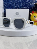 Versace Metal Square Blue Lens Sunglasses for Men & Women