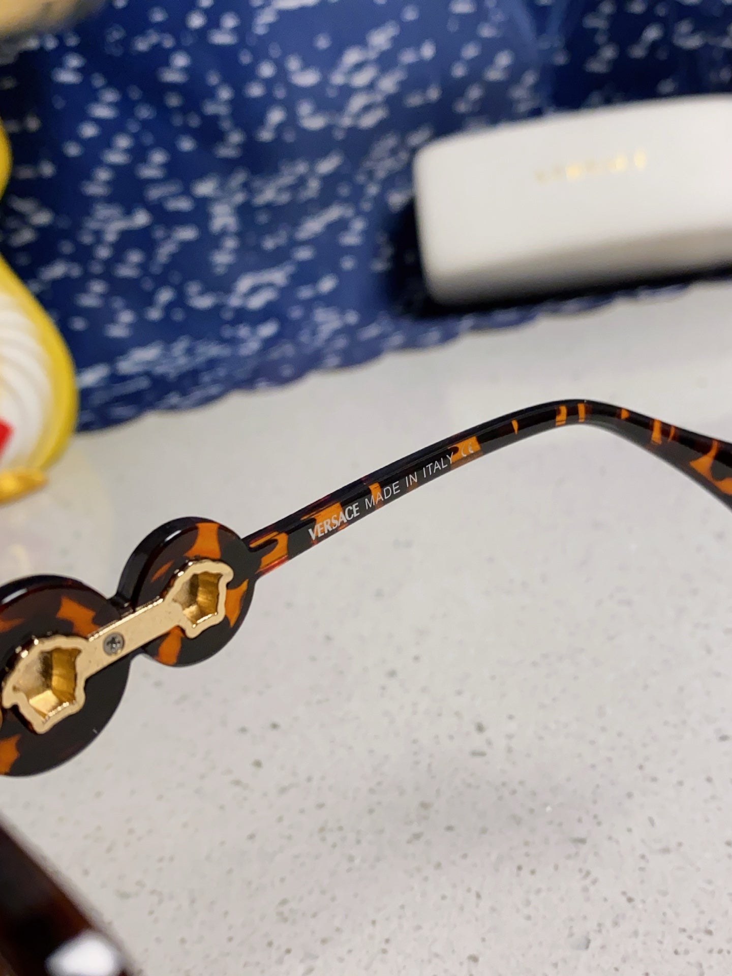 Versace Metal Square Brown Lens Sunglasses for Men & Women - 466269 - detail image 8