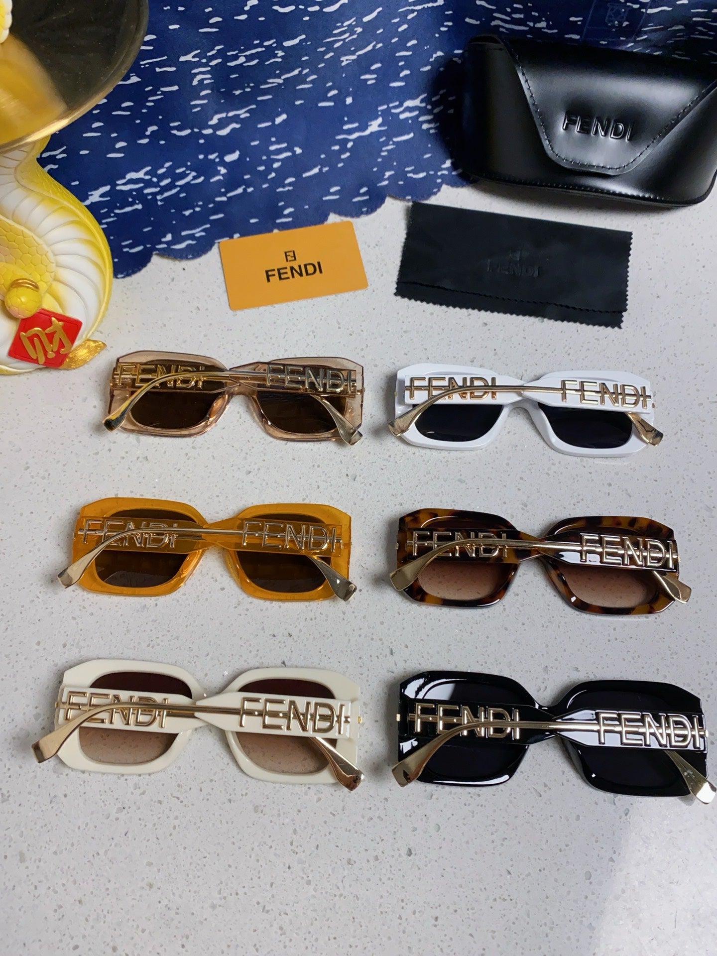 Fendi Oversized Brown Lens Sunglasses for Women - 466209 - detail image 10
