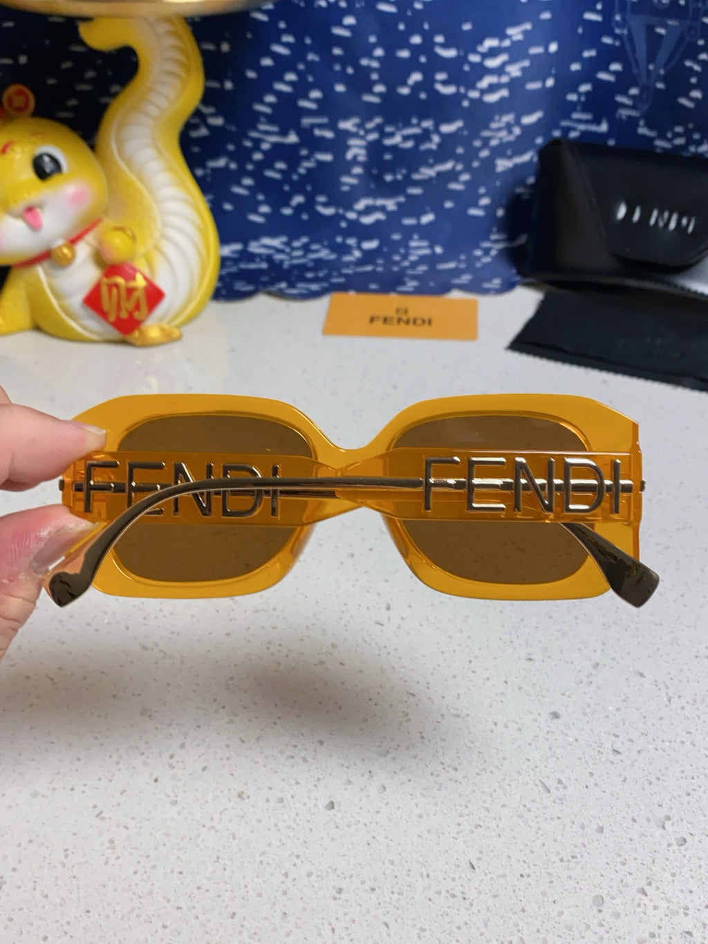 Fendi Oversized Brown Lens Sunglasses for Women - 466210 - detail image 5
