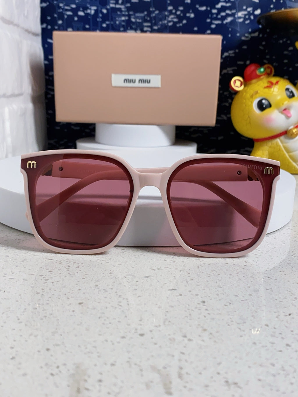 Miu Miu Round Red Lens Sunglasses for Women - detail image 9