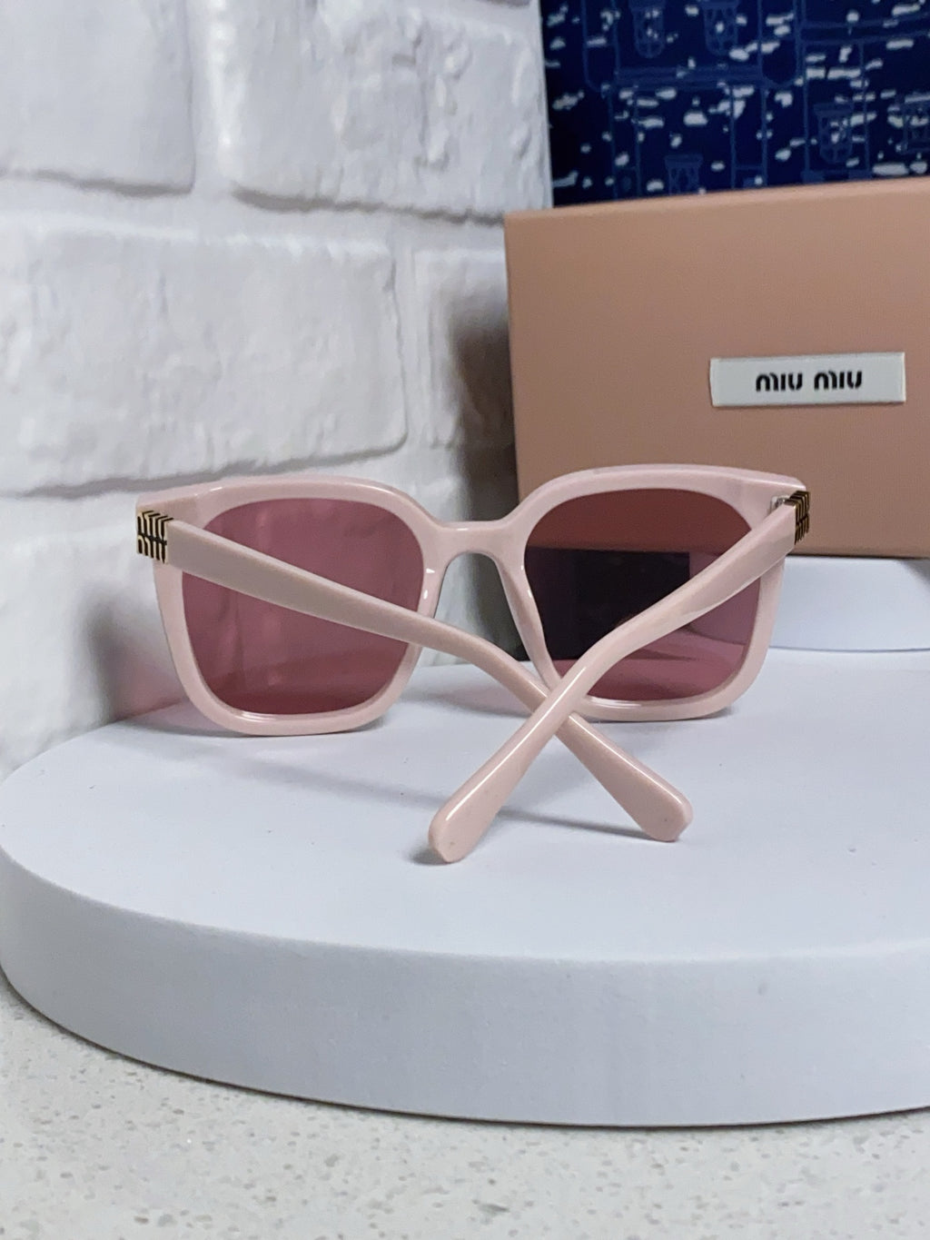 Miu Miu Round Red Lens Sunglasses for Women - detail image 3