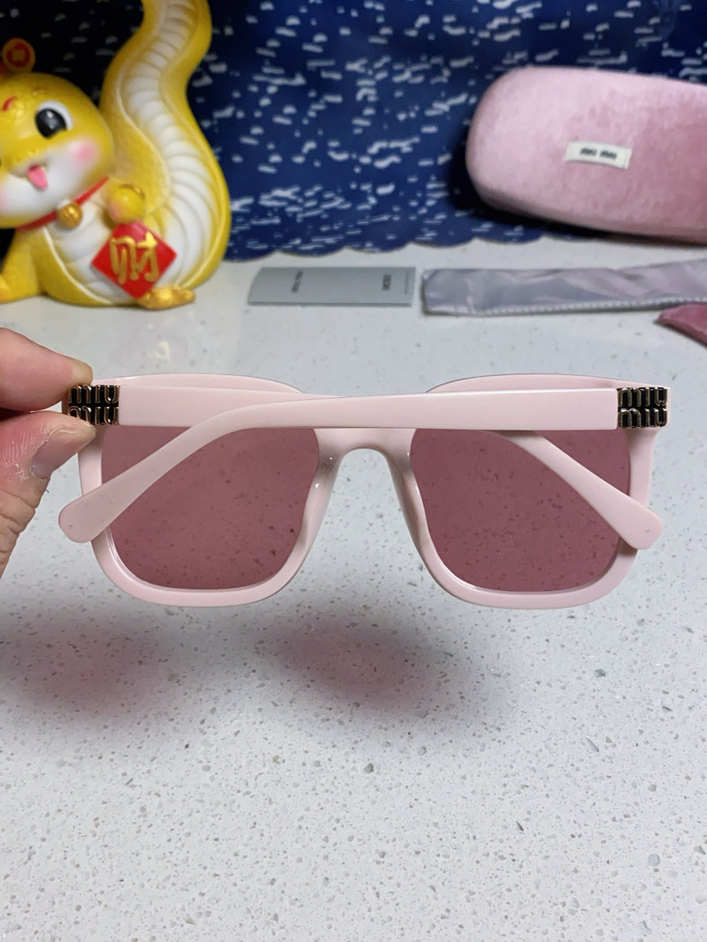 Miu Miu Round Red Lens Sunglasses for Women - detail image 5