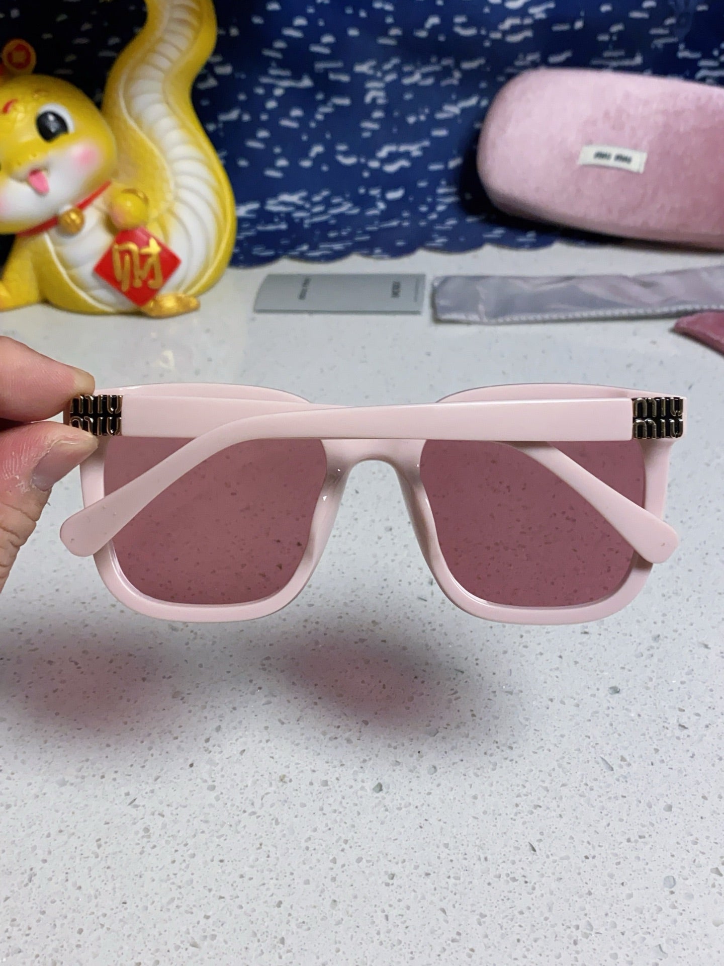 Miu Miu Round Red Lens Sunglasses for Women - 432668 - detail image 5