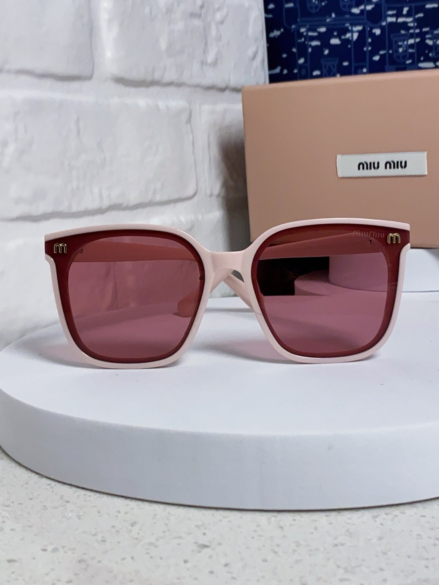 Miu Miu Round Red Lens Sunglasses for Women - detail image 2