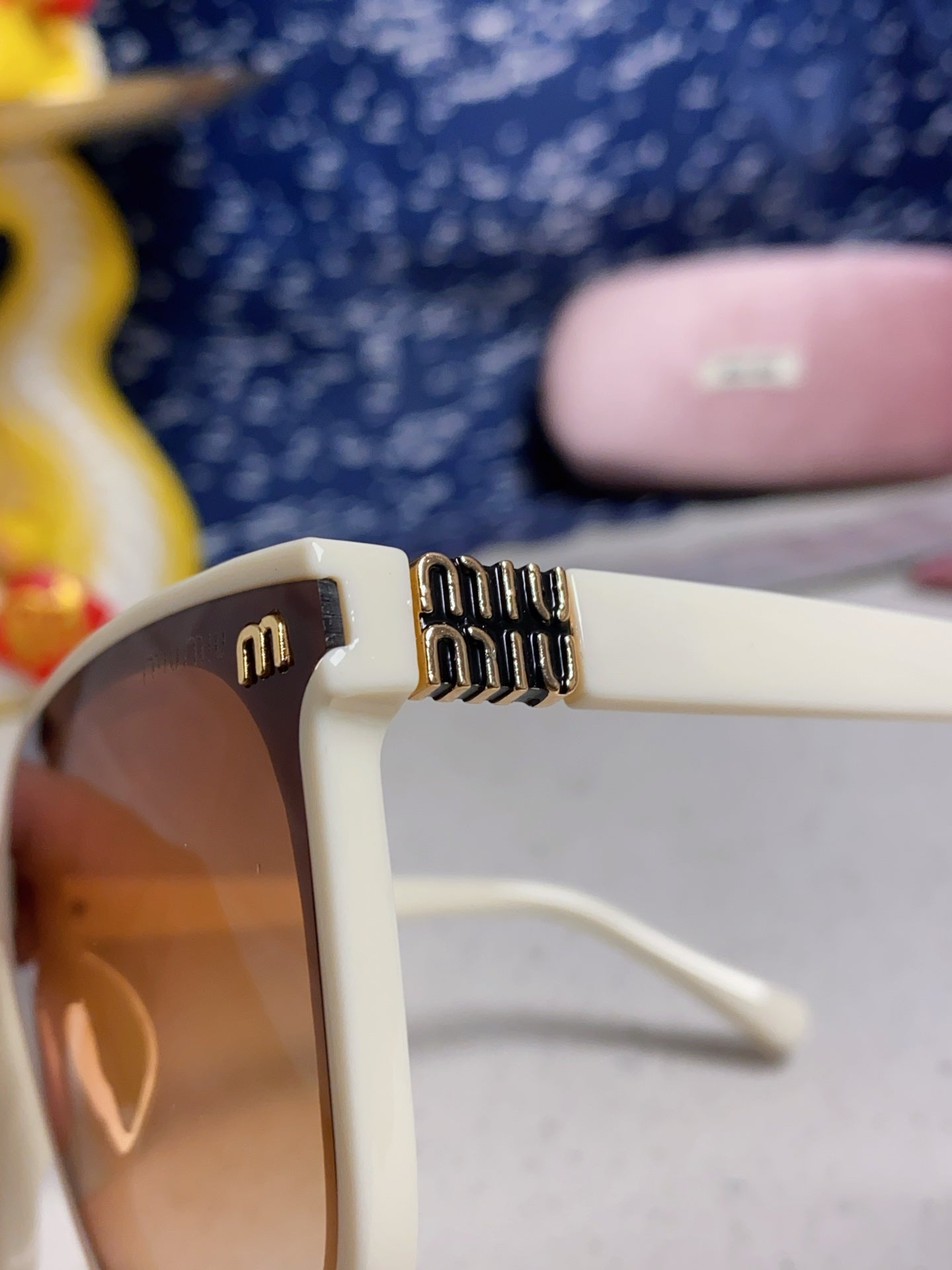 Miu Miu Round Brown Lens Sunglasses for Women - 487667 - detail image 7