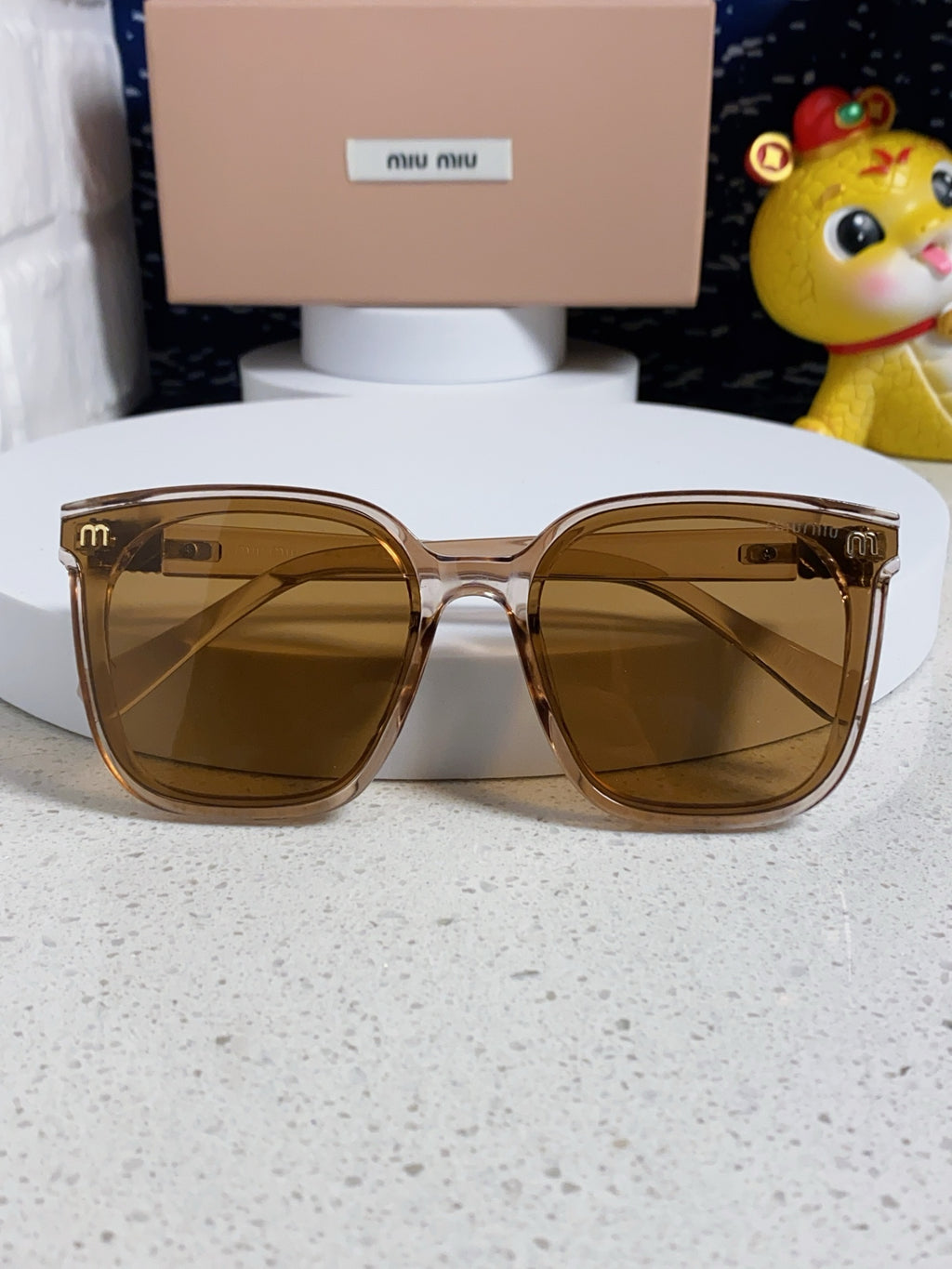 Miu Miu Round Brown Lens Sunglasses for Women - 432670 - detail image 9