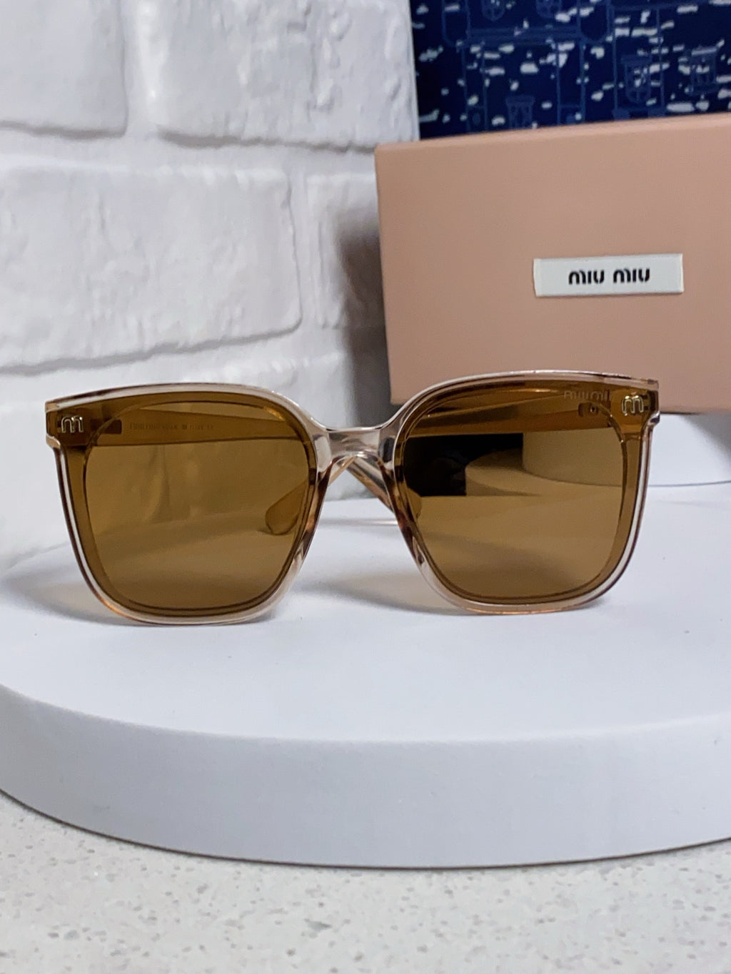 Miu Miu Round Brown Lens Sunglasses for Women - 432670 - detail image 2