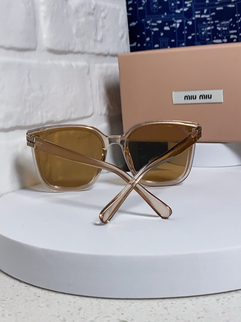 Miu Miu Round Brown Lens Sunglasses for Women - 432670 - detail image 3