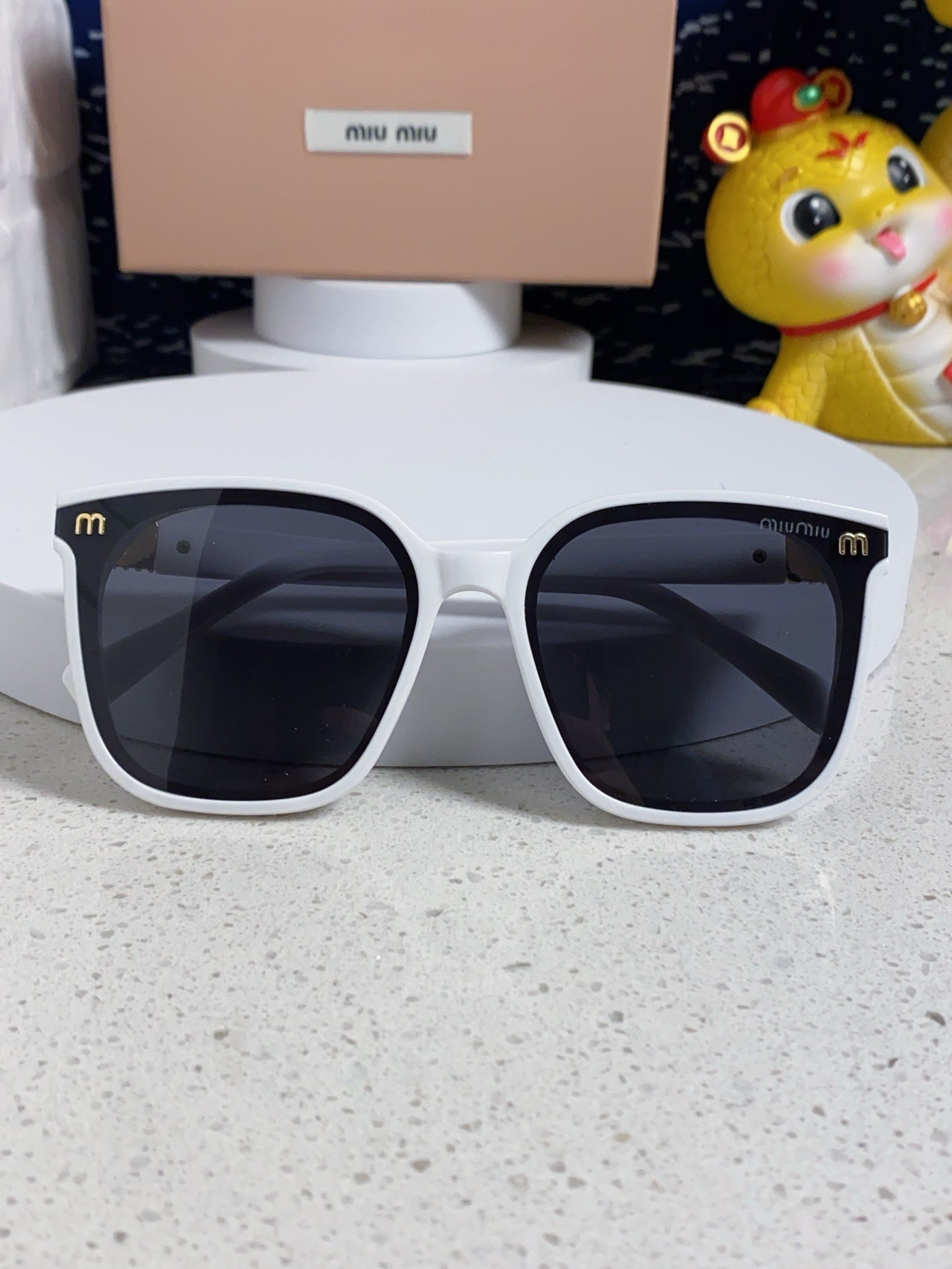 Miu Miu Round Silver Lens Sunglasses for Women - 432672 - detail image 9