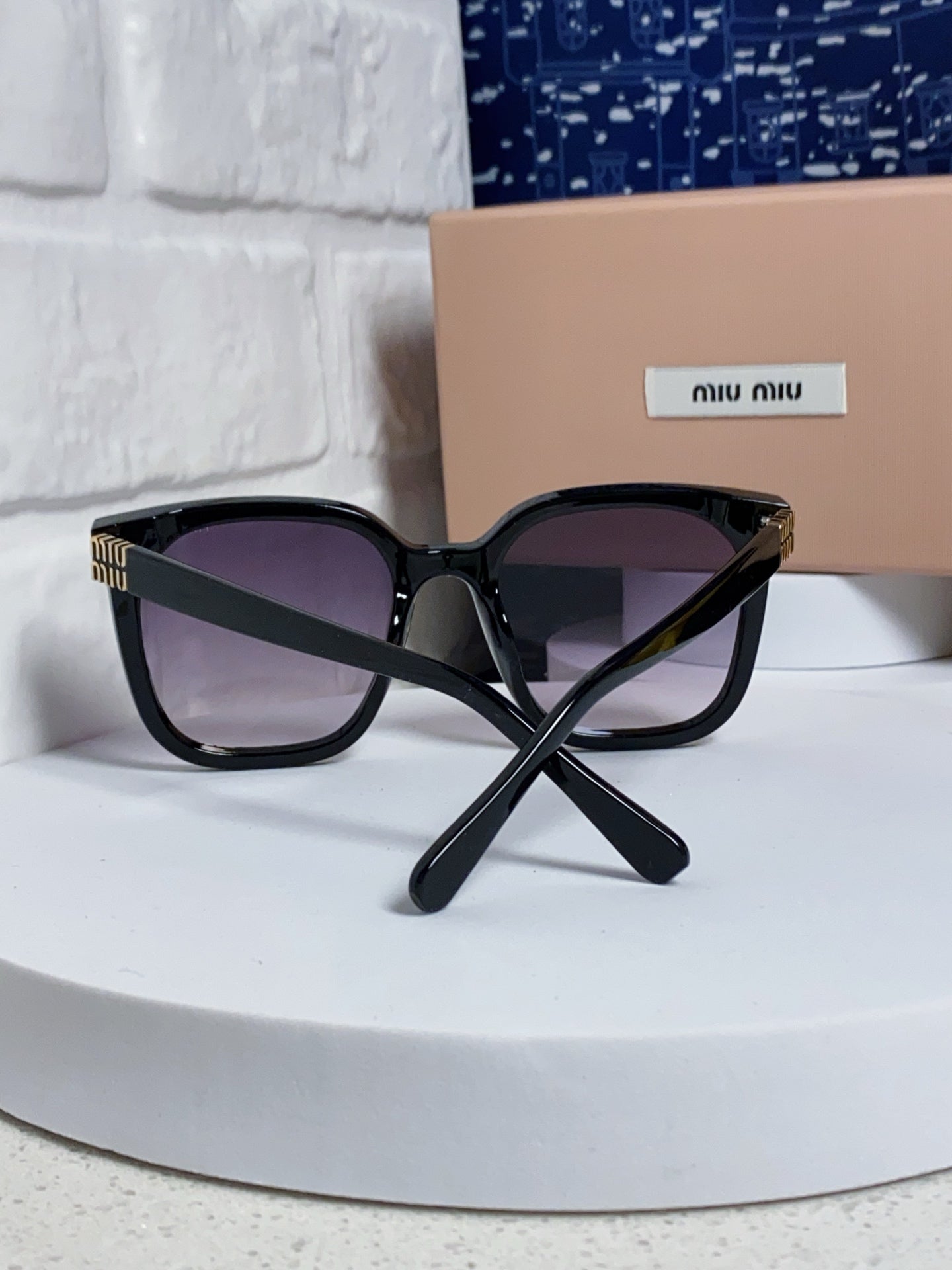 Miu Miu Round Silver Lens Sunglasses for Women - 432673 - detail image 3
