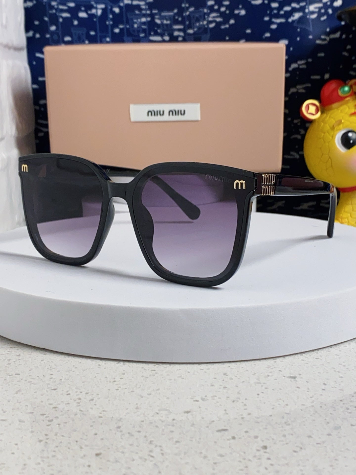 Miu Miu Round Silver Lens Sunglasses for Women - 487671