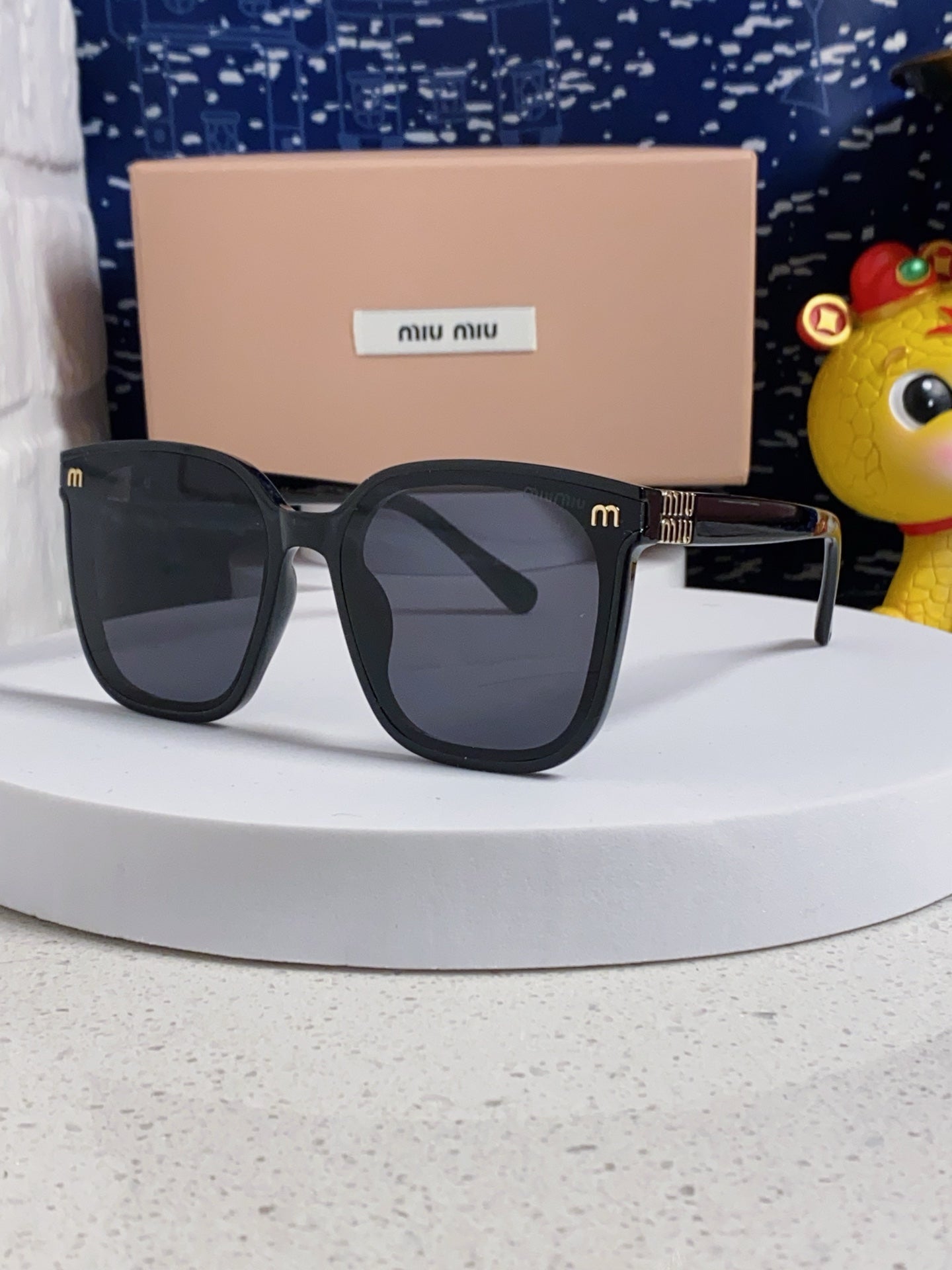 Miu Miu Round Silver Lens Sunglasses for Women - 432674