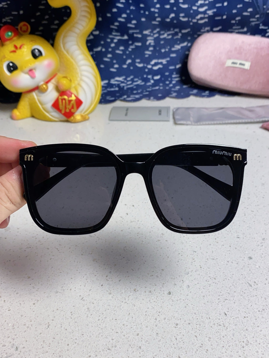 Miu Miu Round Silver Lens Sunglasses for Women - detail image 4