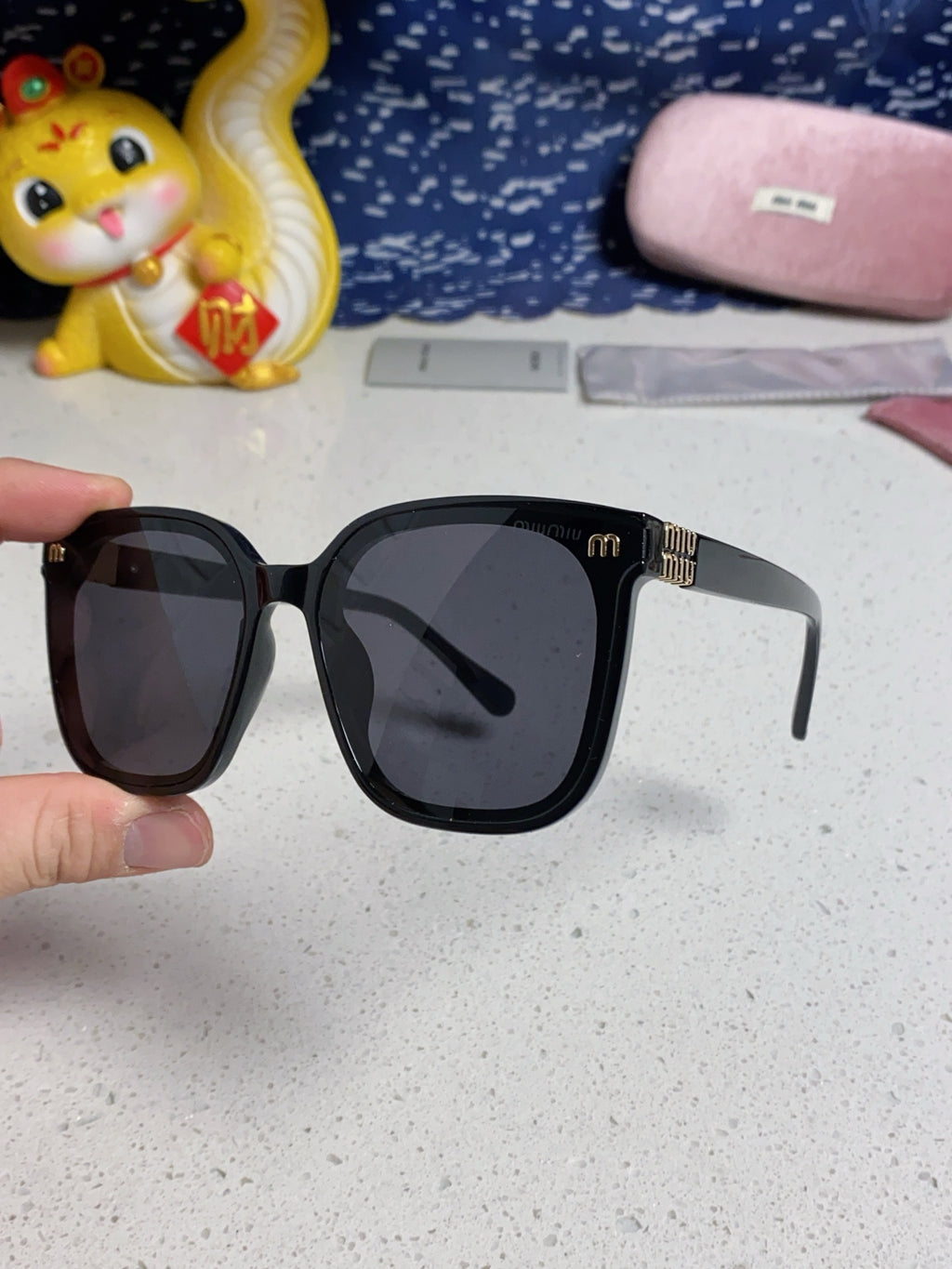 Miu Miu Round Silver Lens Sunglasses for Women - detail image 6