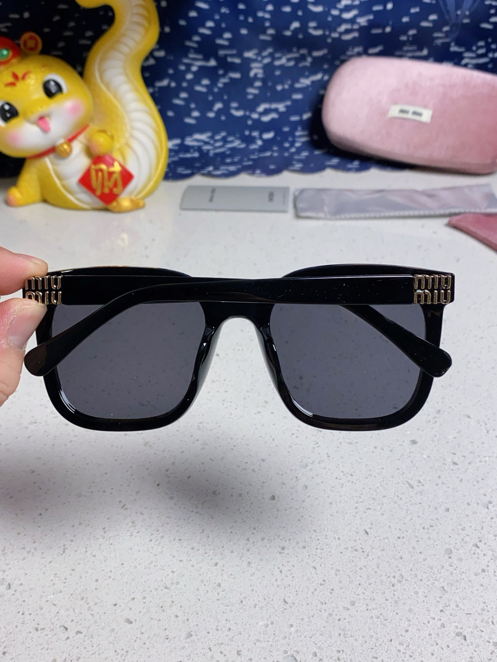 Miu Miu Round Silver Lens Sunglasses for Women - detail image 5
