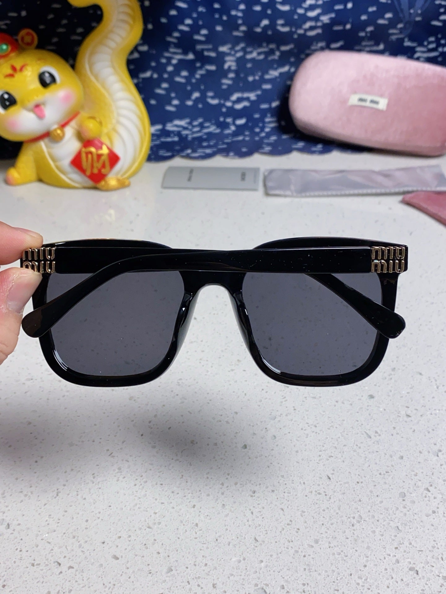 Miu Miu Round Silver Lens Sunglasses for Women - 432674 - detail image 5