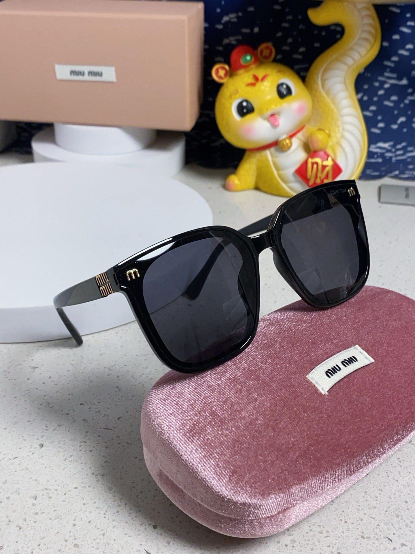 Miu Miu Round Silver Lens Sunglasses for Women - 432674 - detail image 10