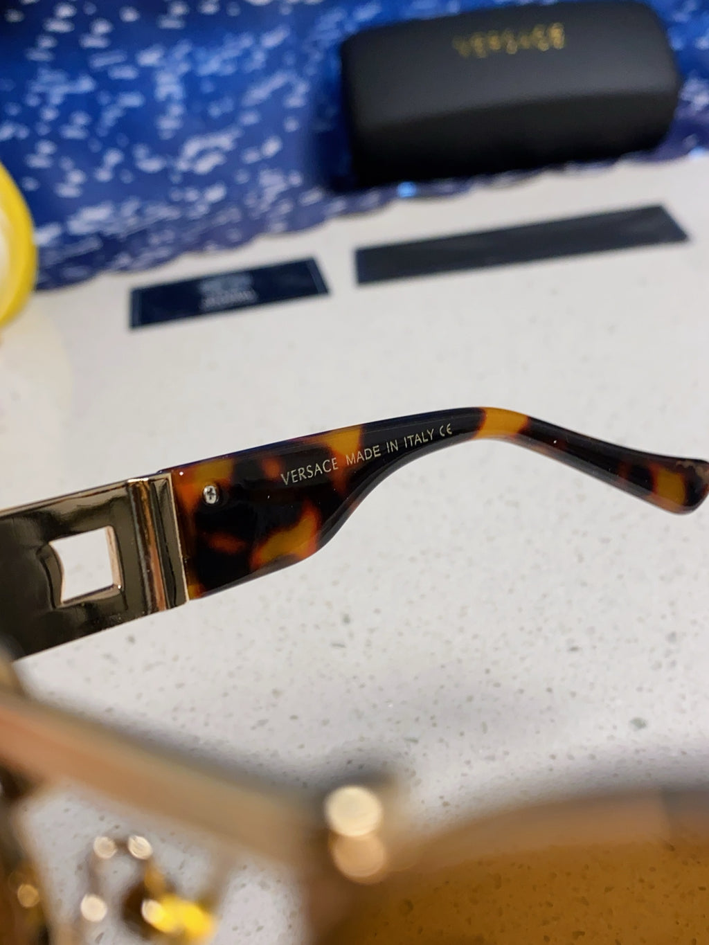 Versace Metal Oval Brown Lens Sunglasses for Men & Women - detail image 8