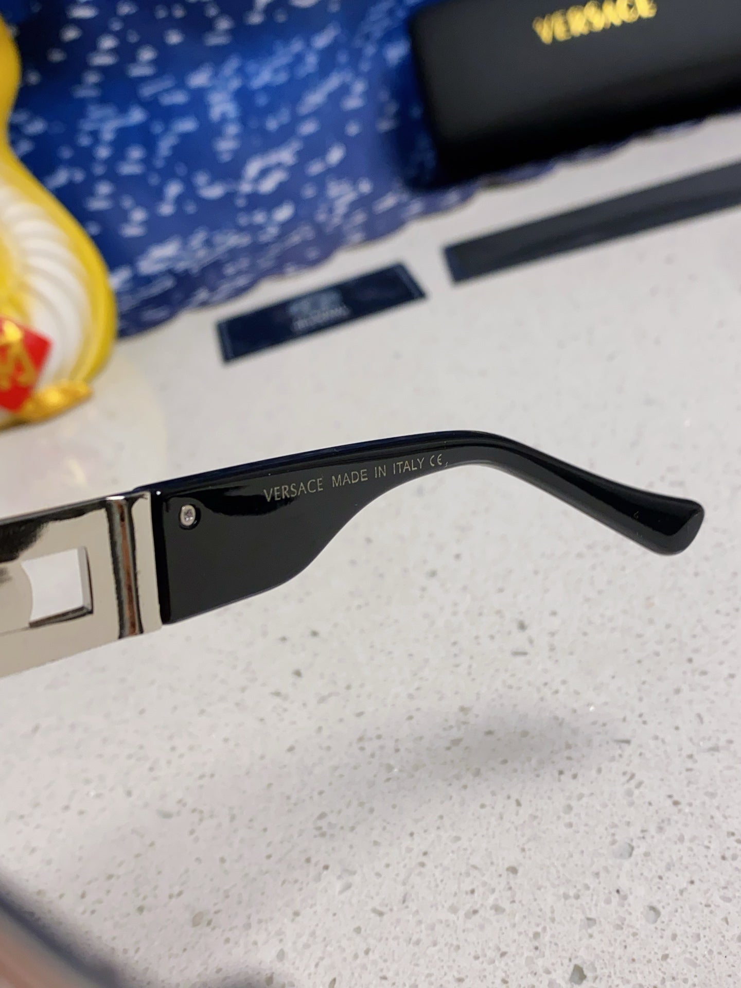 Versace Metal Oval Gray Lens Sunglasses for Men & Women - detail image 9