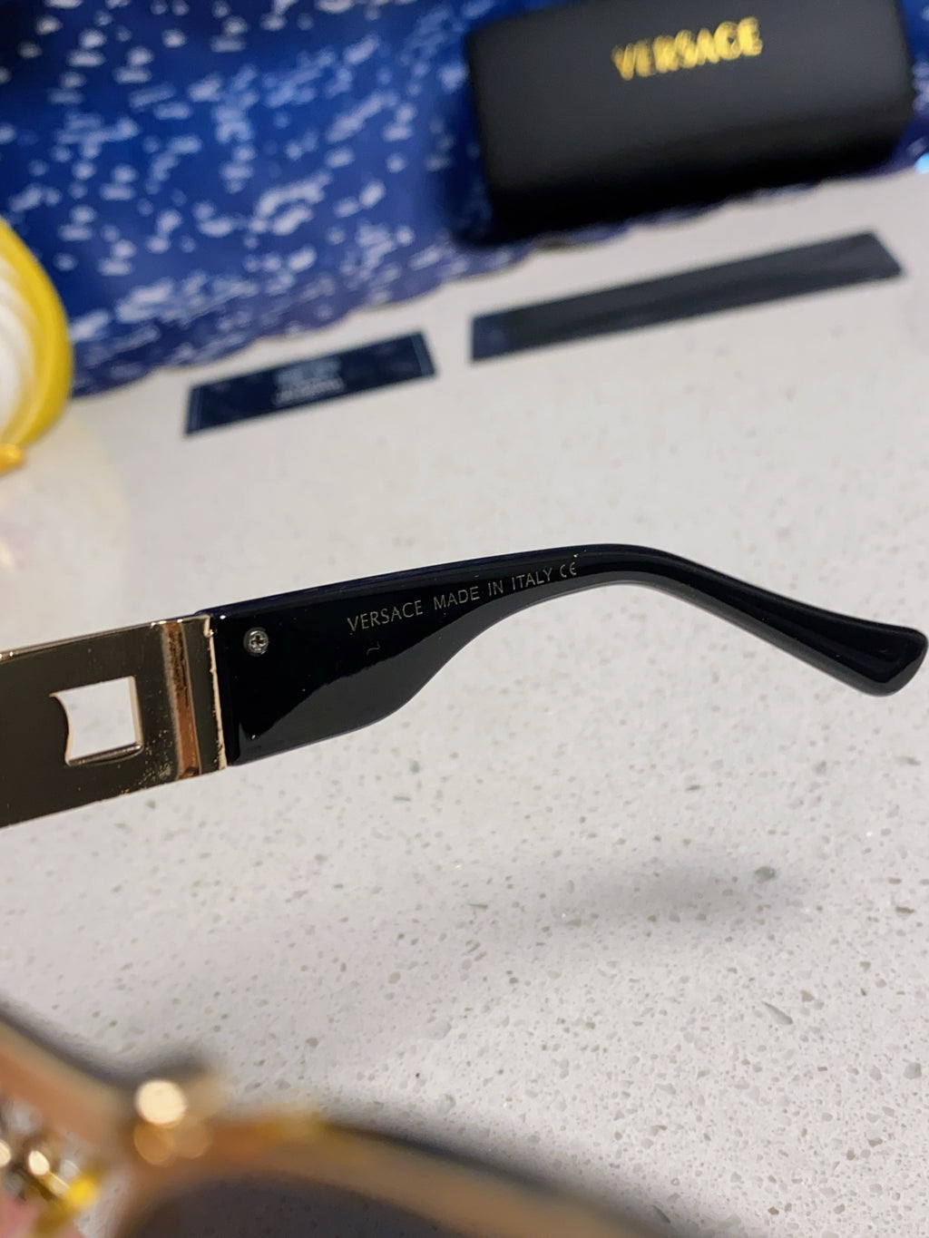 Versace Metal Oval Pink Lens Sunglasses for Men & Women - detail image 9