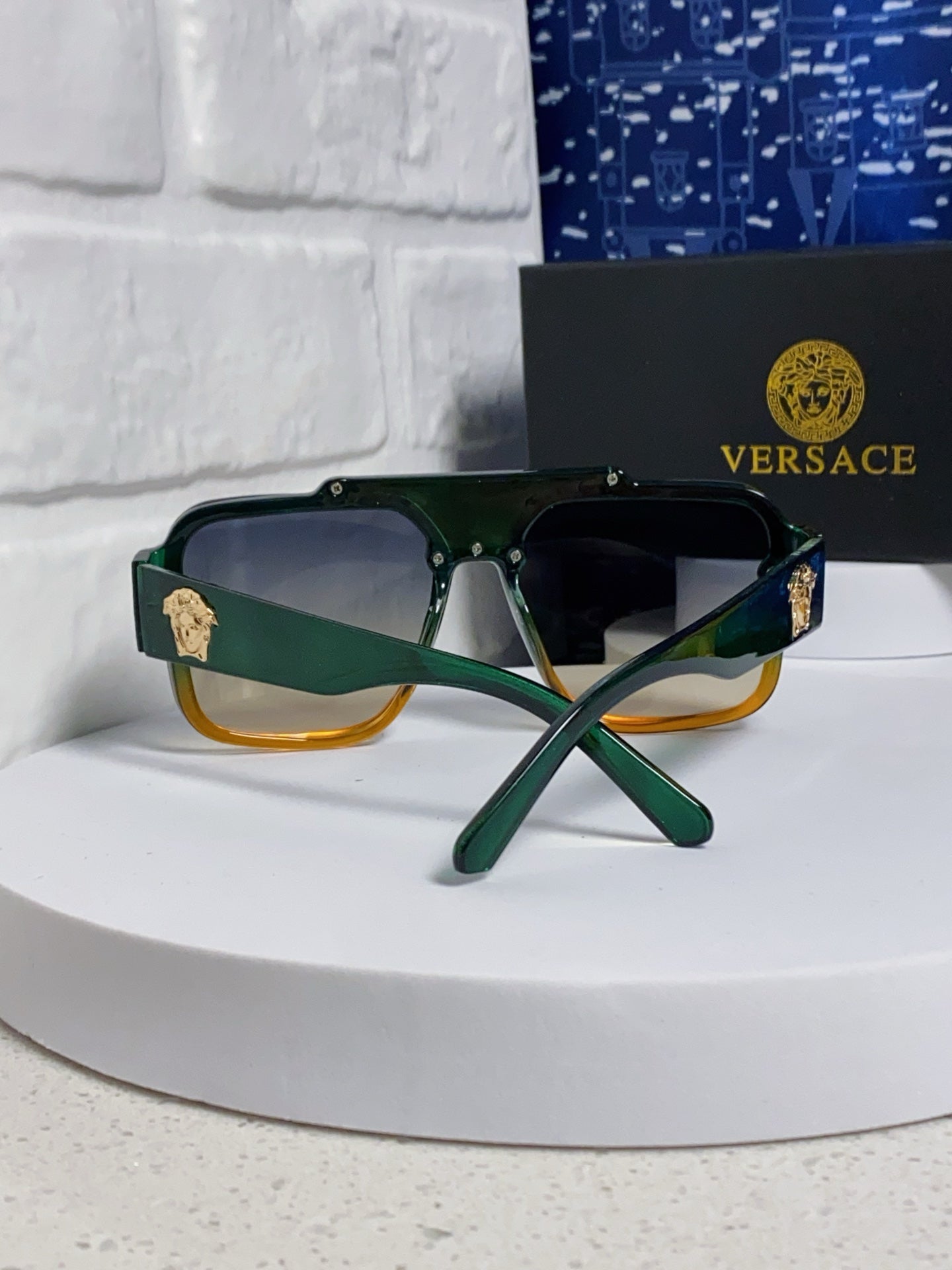 Versace Oversized Silver Lens Sunglasses for Men & Women - 487870 - detail image 3
