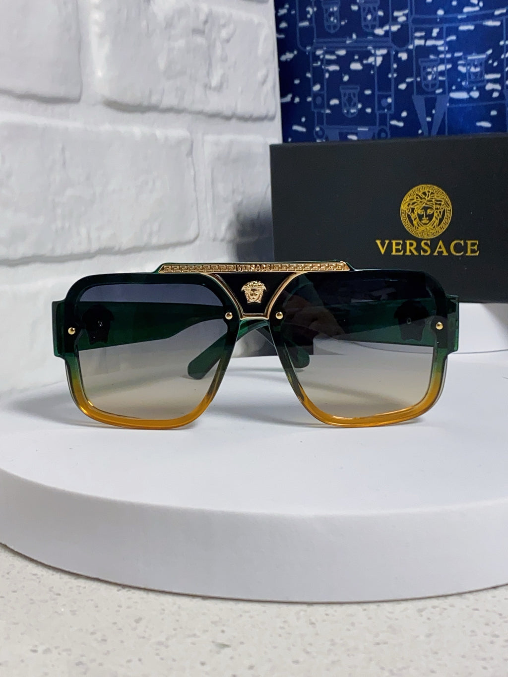 Versace Oversized Silver Lens Sunglasses for Men & Women - 487870 - detail image 2