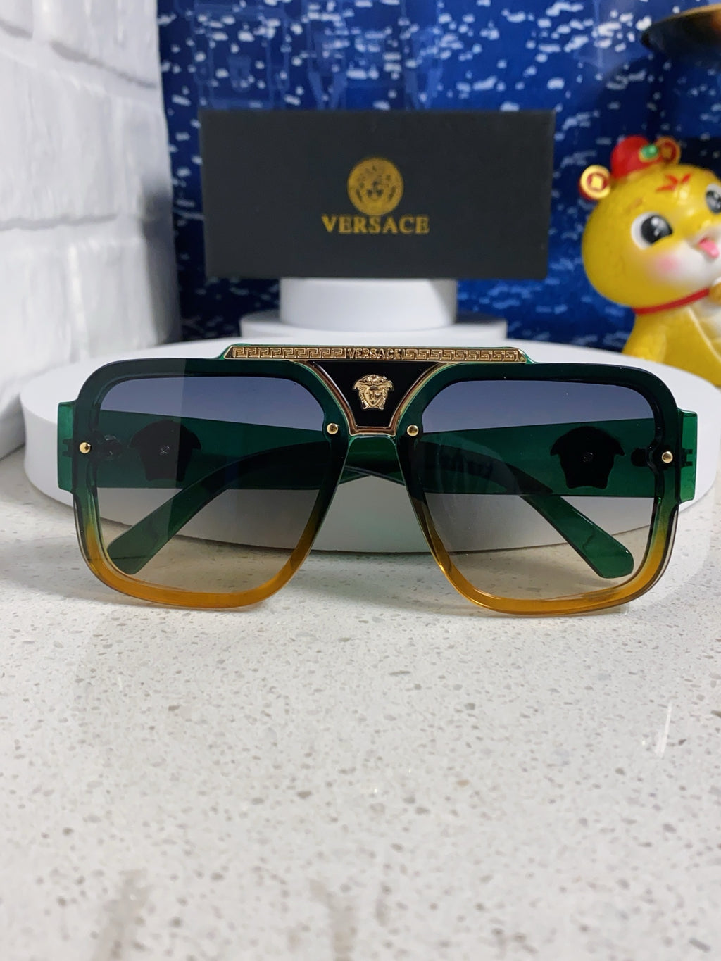 Versace Oversized Silver Lens Sunglasses for Men & Women - 487870 - detail image 8