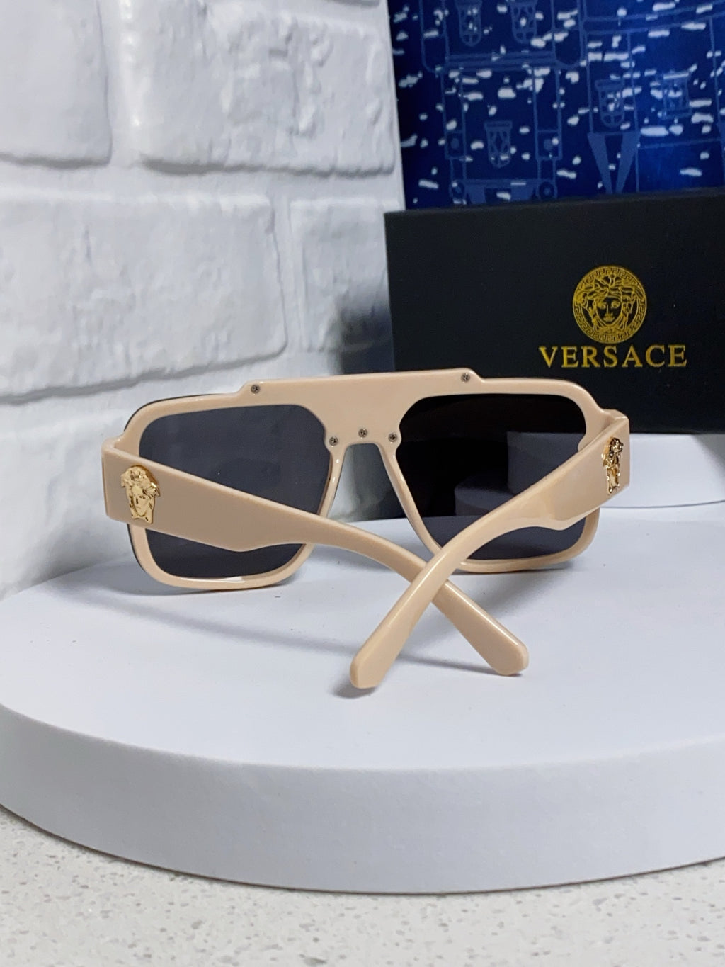 Versace Oversized Silver Lens Sunglasses for Men & Women - 487872 - detail image 3