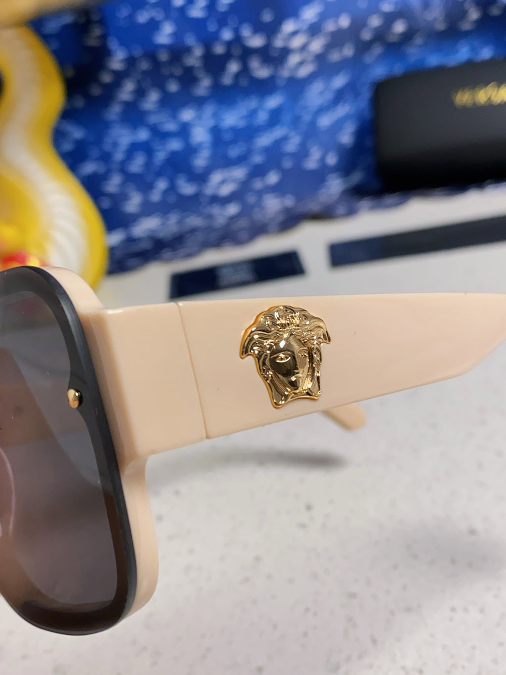 Versace Oversized Silver Lens Sunglasses for Men & Women - 358801 - detail image 7